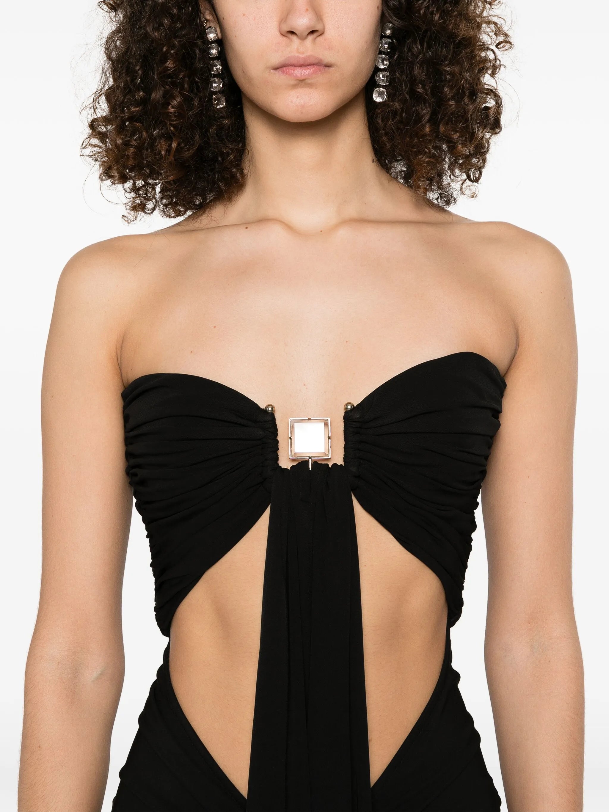bezel-quartz maxi dress