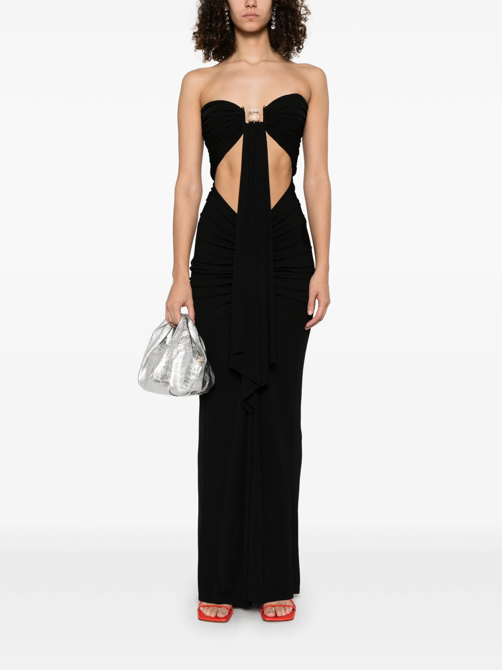bezel-quartz maxi dress