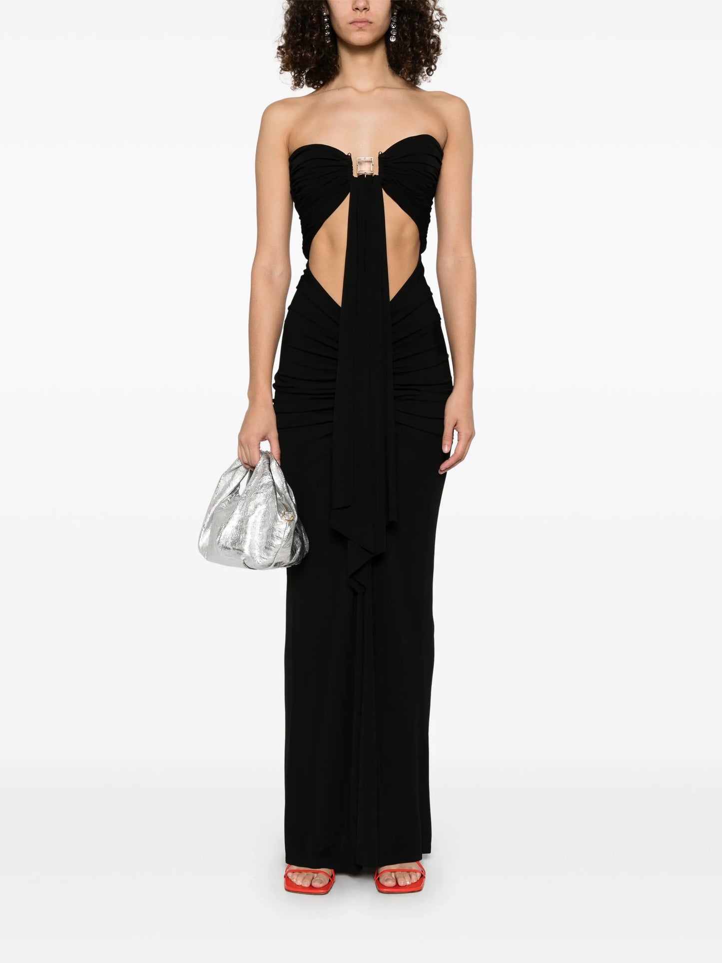 bezel-quartz maxi dress