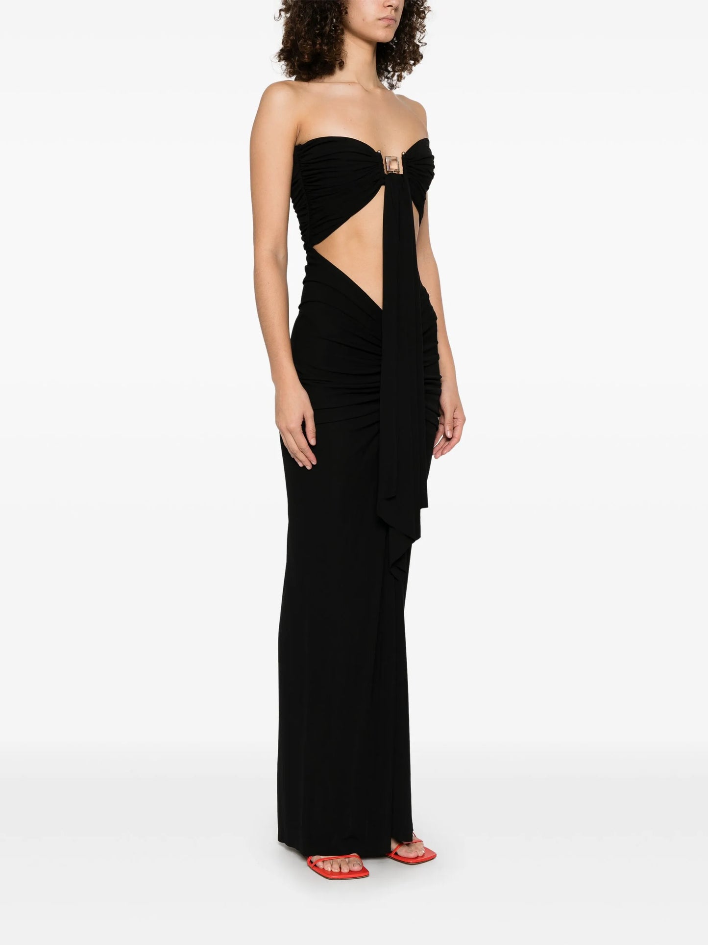 bezel-quartz maxi dress
