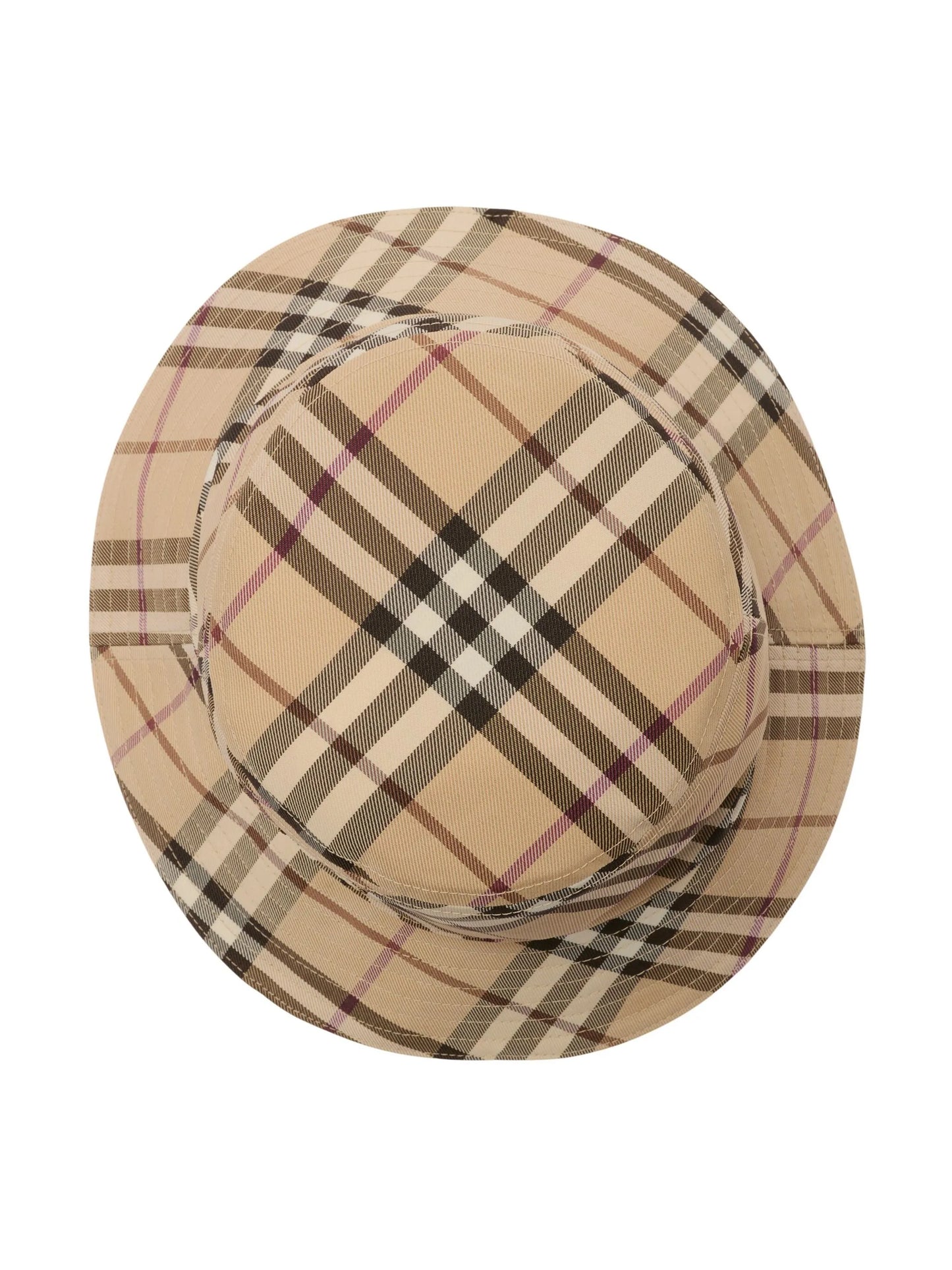 checked bucket hat