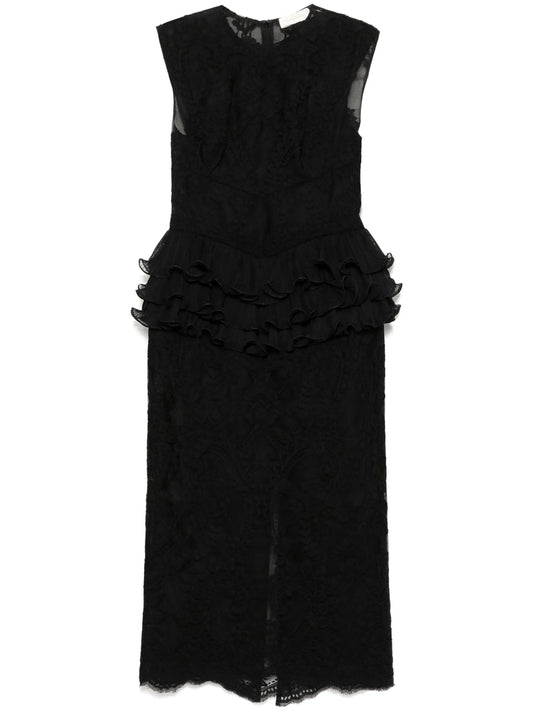 crush lace frill dress