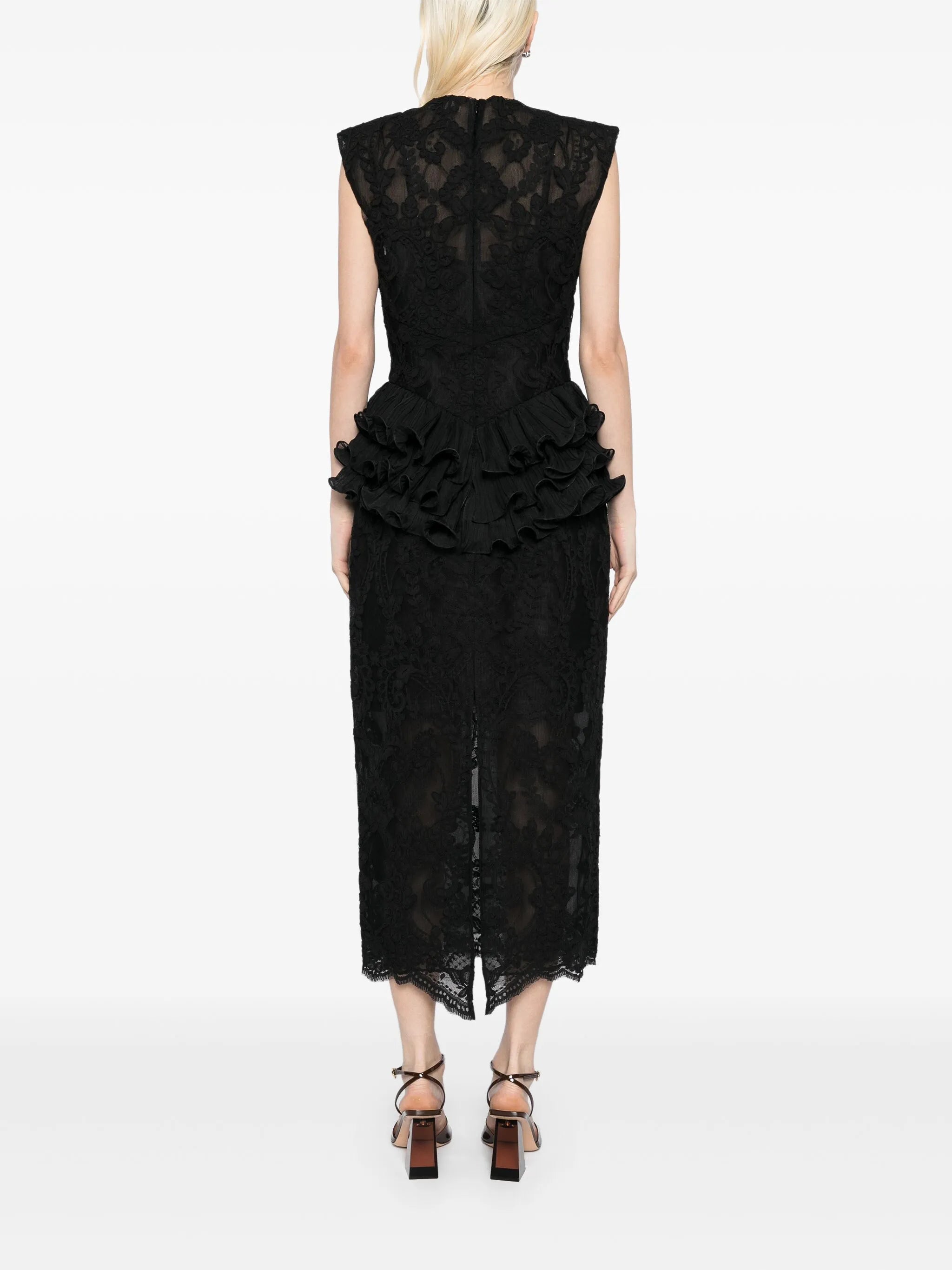 crush lace frill dress