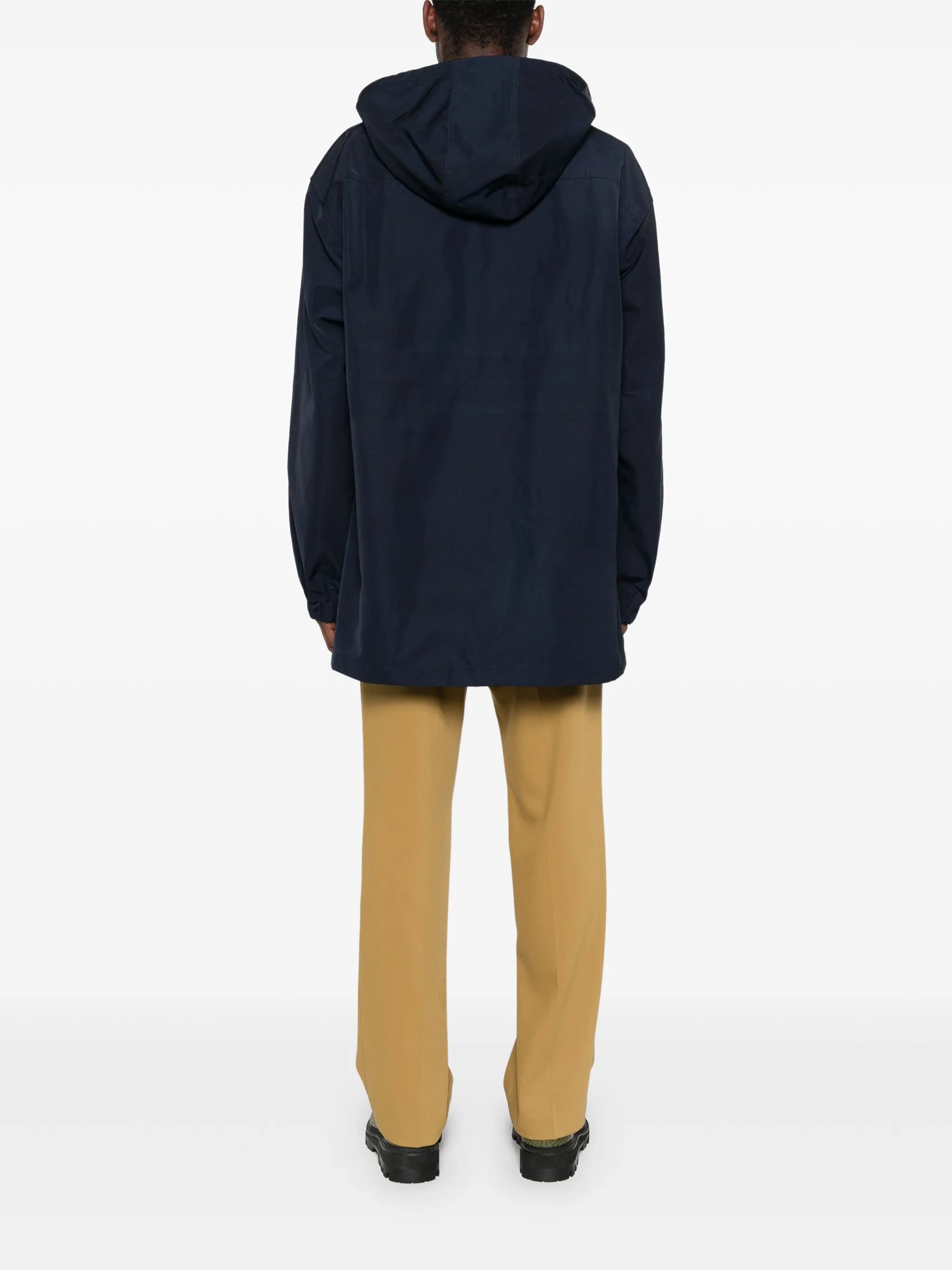 hooded windbreaker