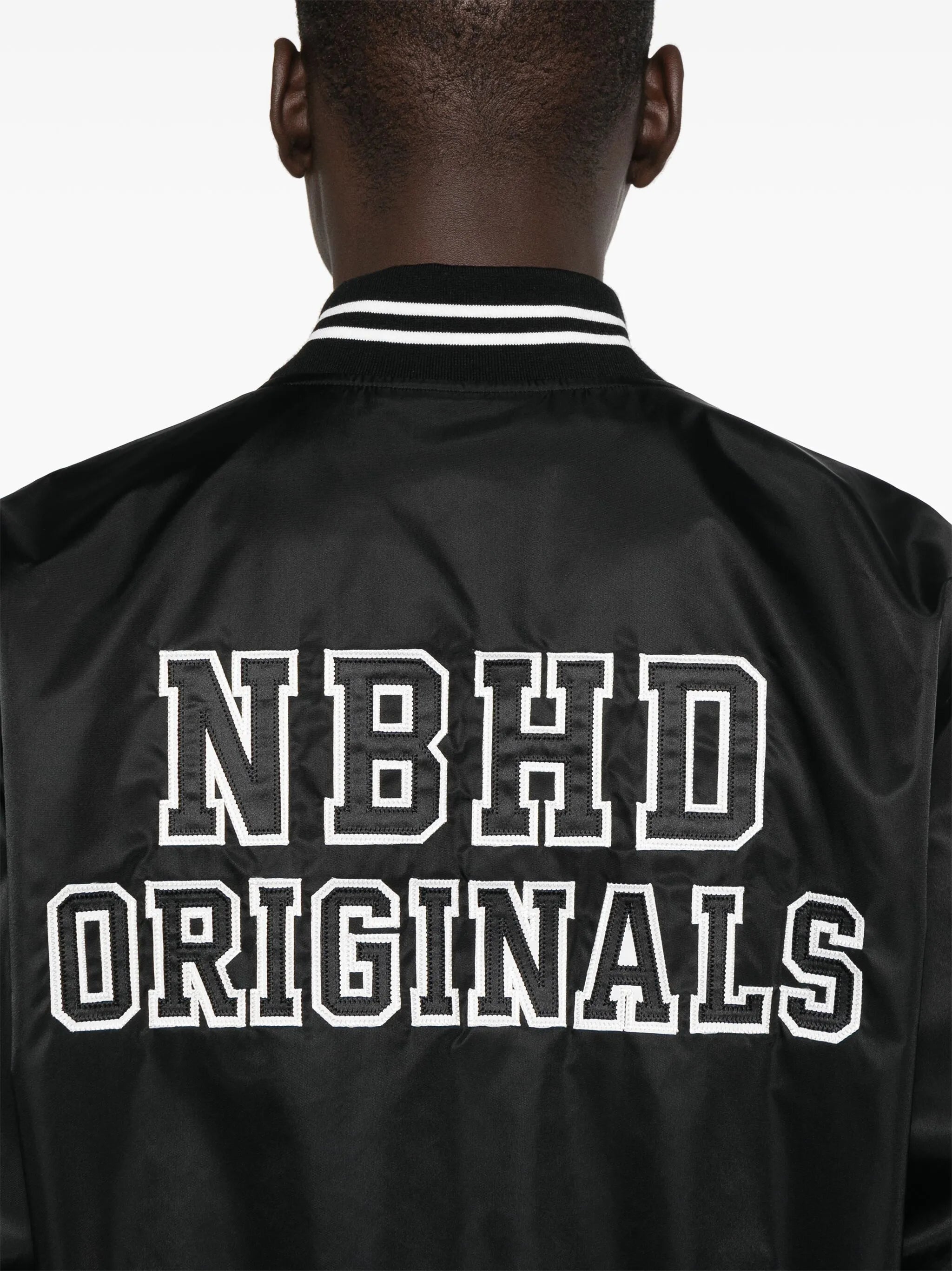 logo-patch baseball jacket