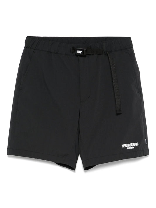 logo-print shorts