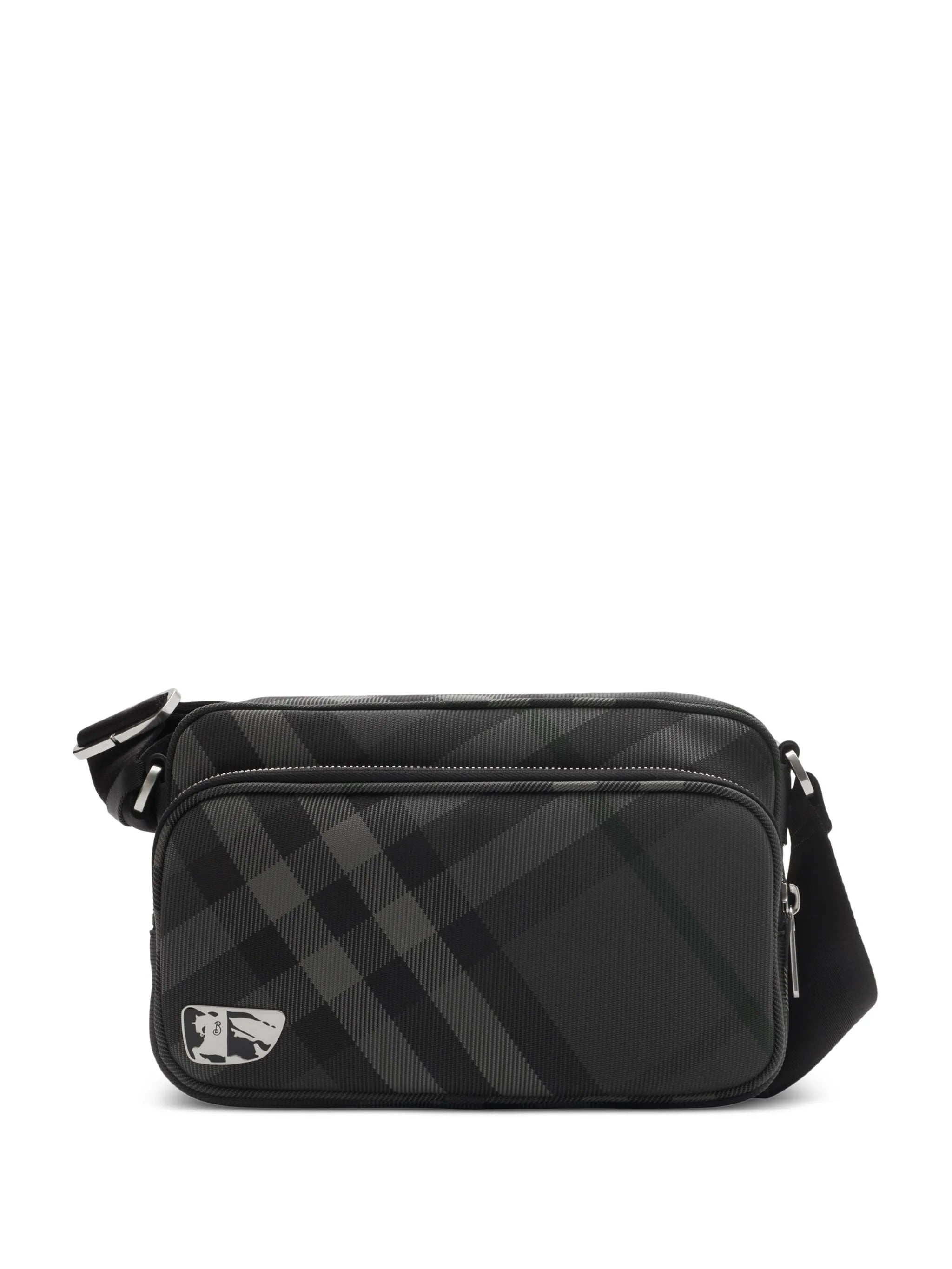 Grid crossbody bag