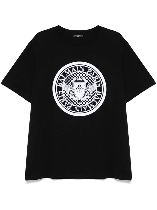 flocked-logo T-shirt