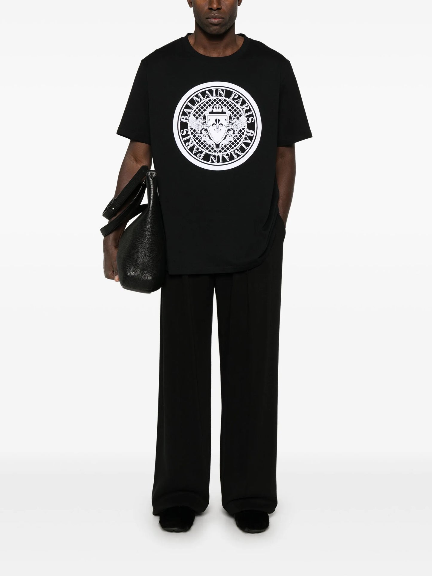 flocked-logo T-shirt