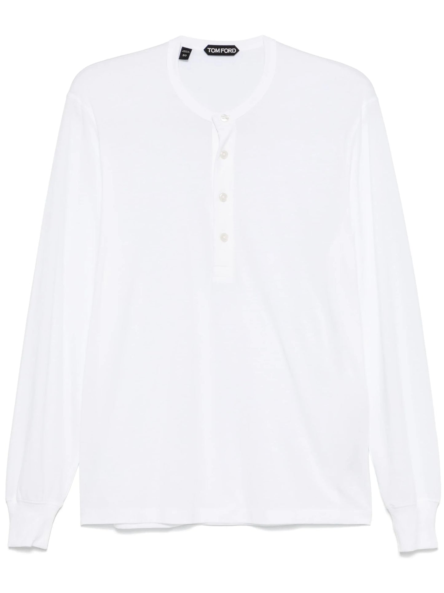 Henley-neck sweater