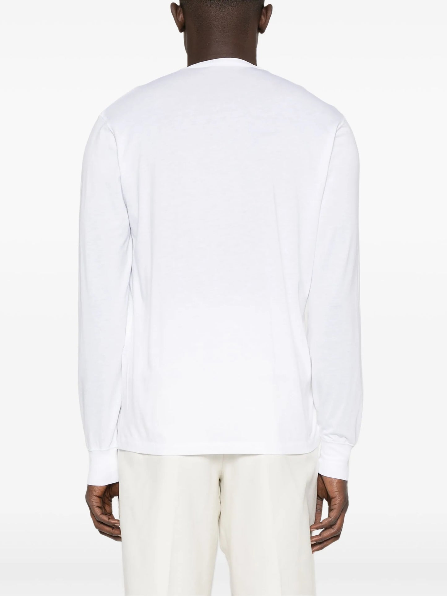 Henley-neck sweater