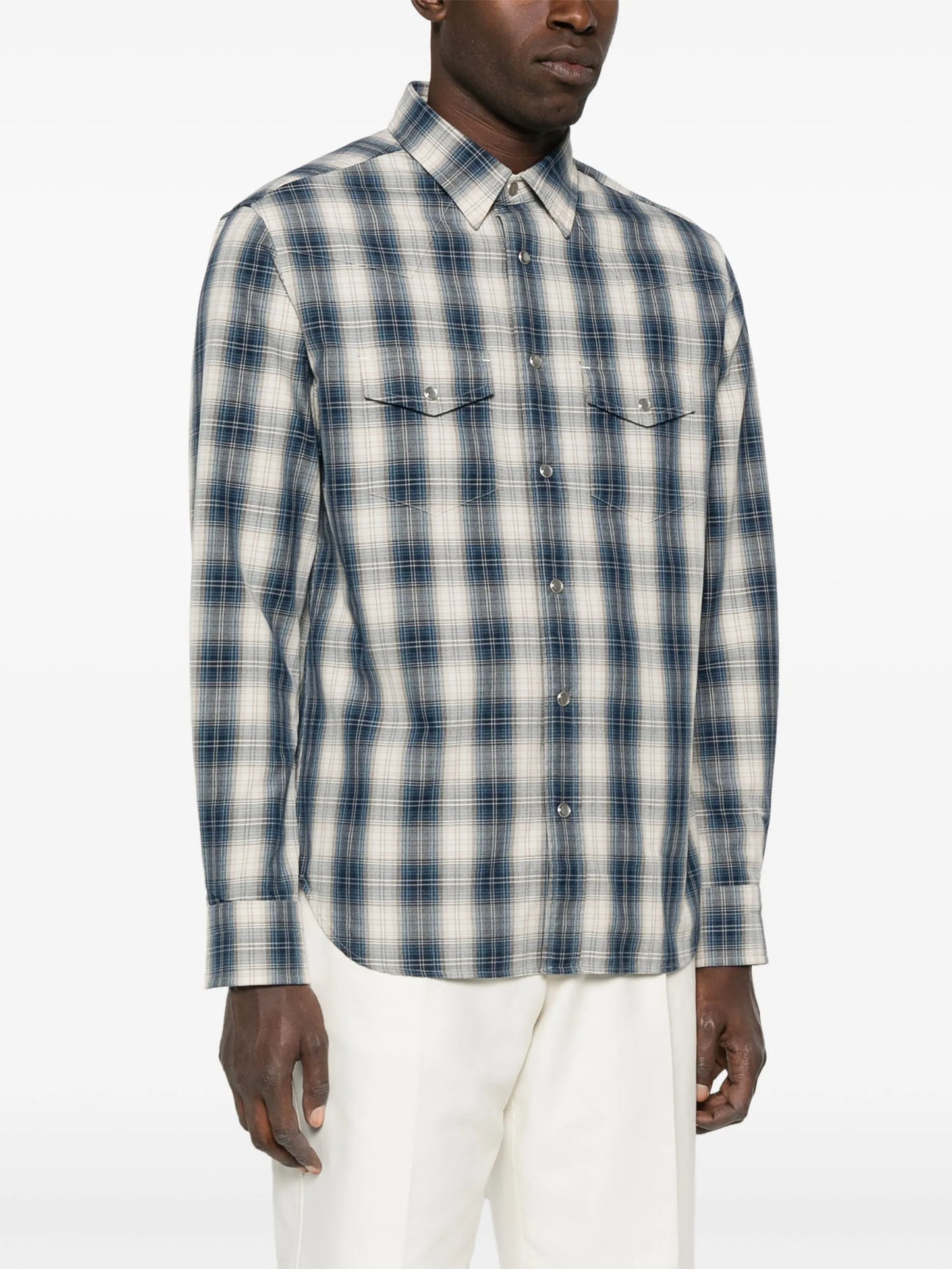 plaid-check shirt