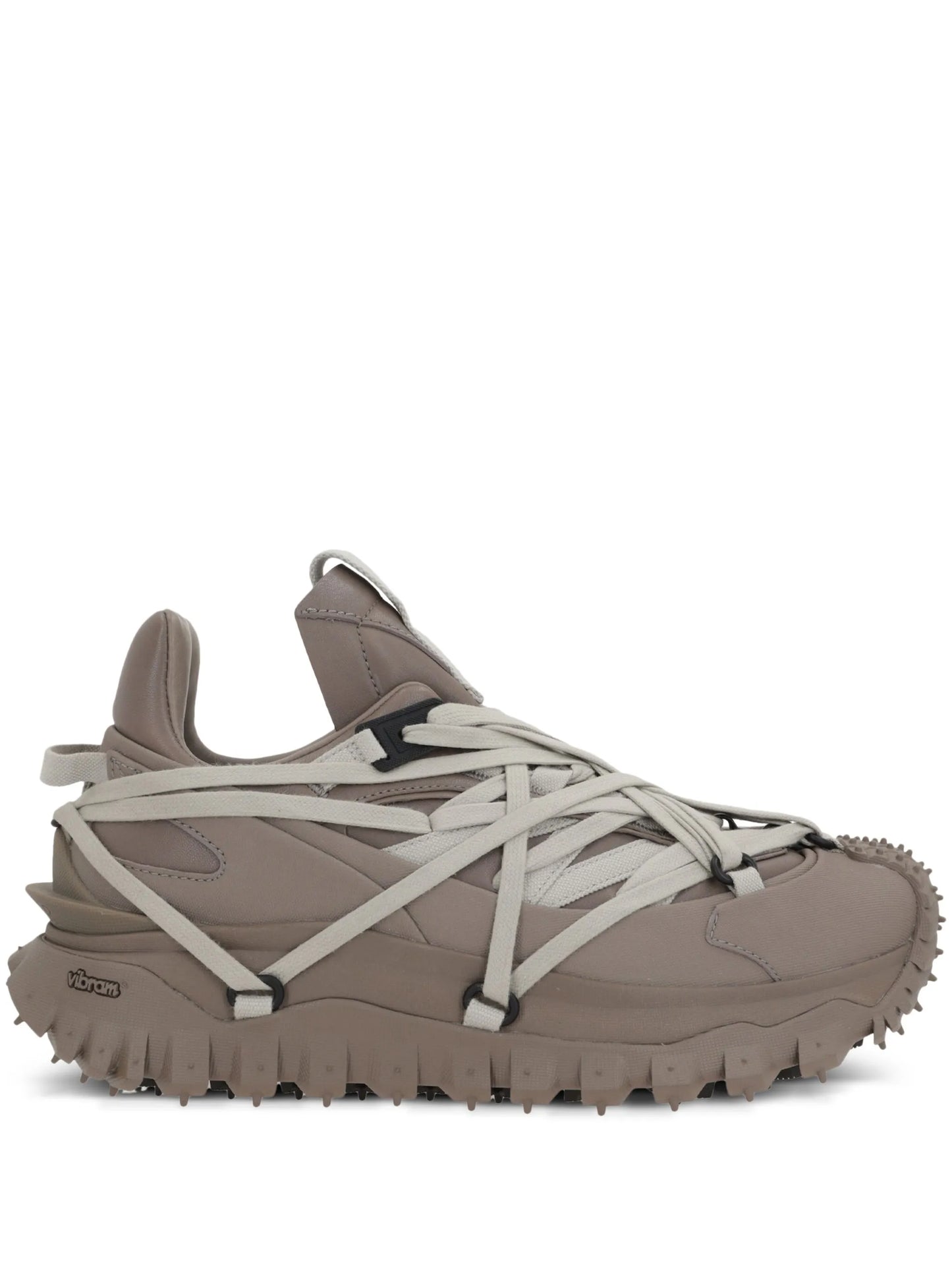 multi-lace spiked-sole sneakers
