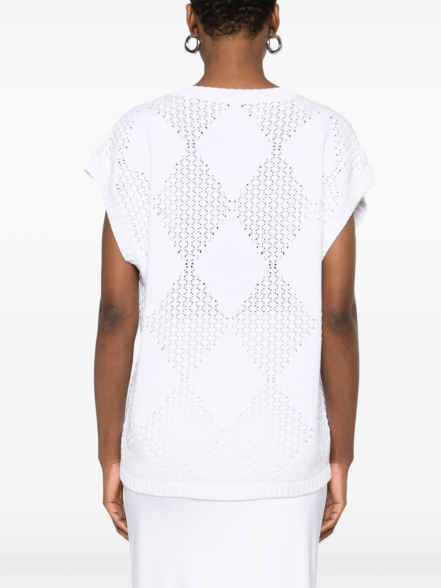 open-knit vest