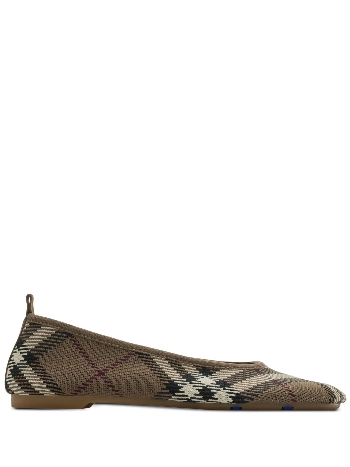Check Knit Baby ballet flats