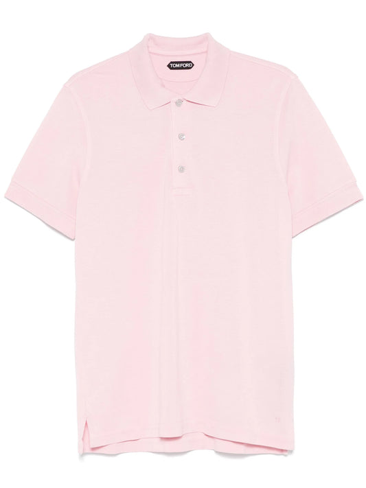 piqué-weave polo shirt