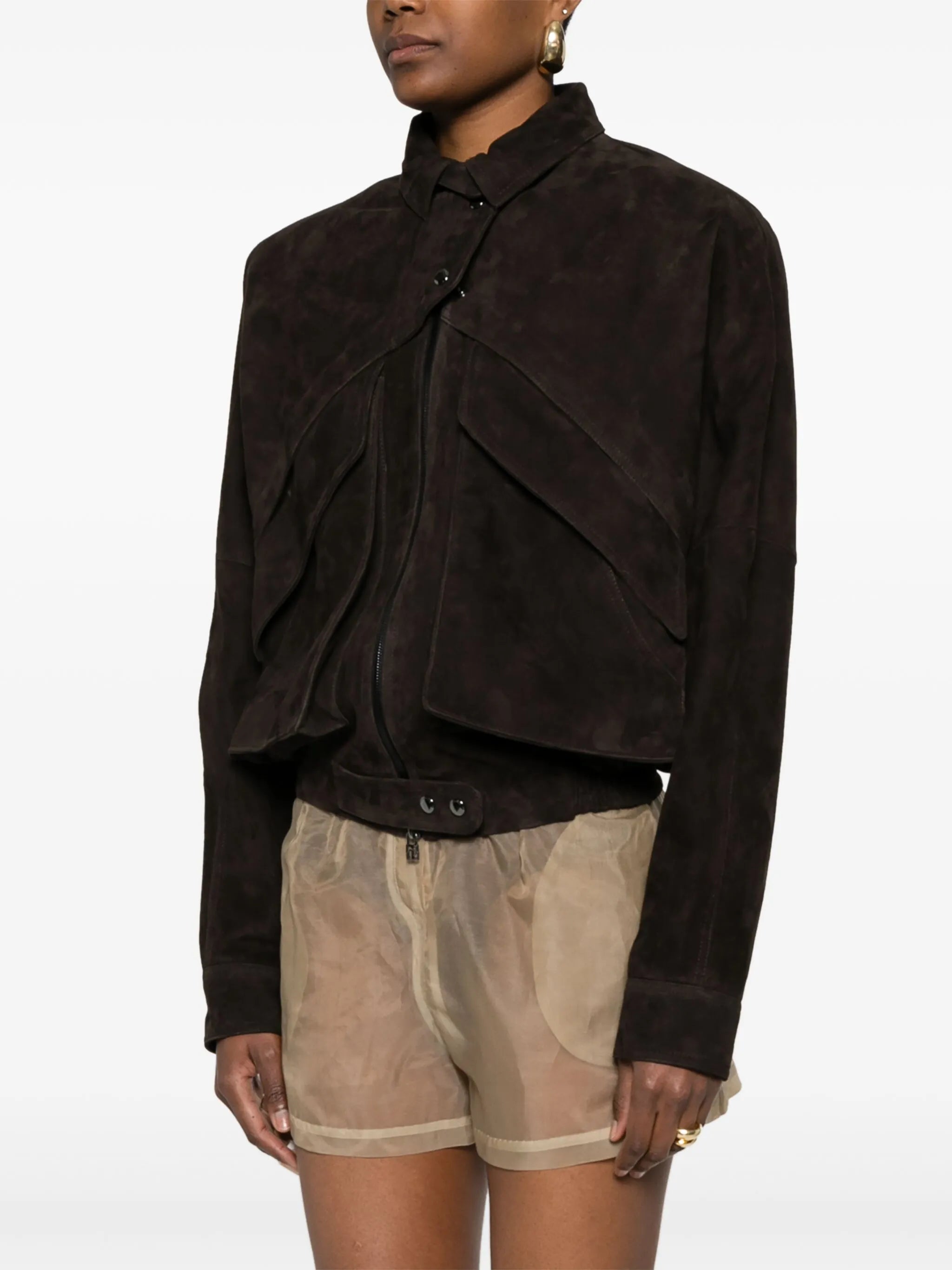 suede bomber jacket