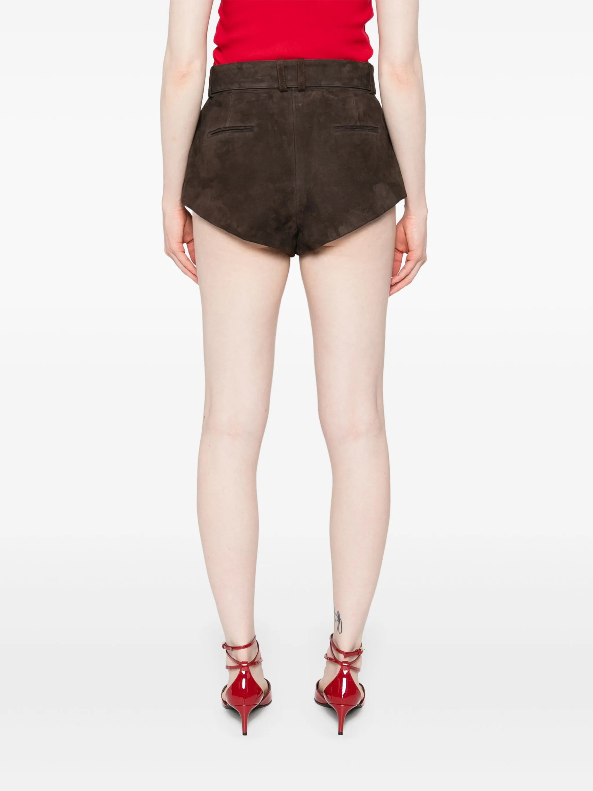 suede shorts