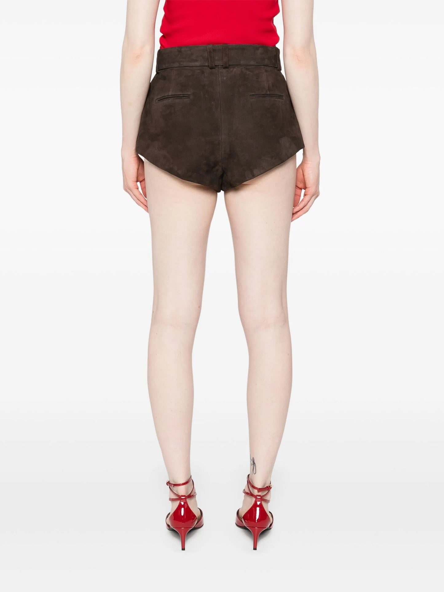 suede shorts