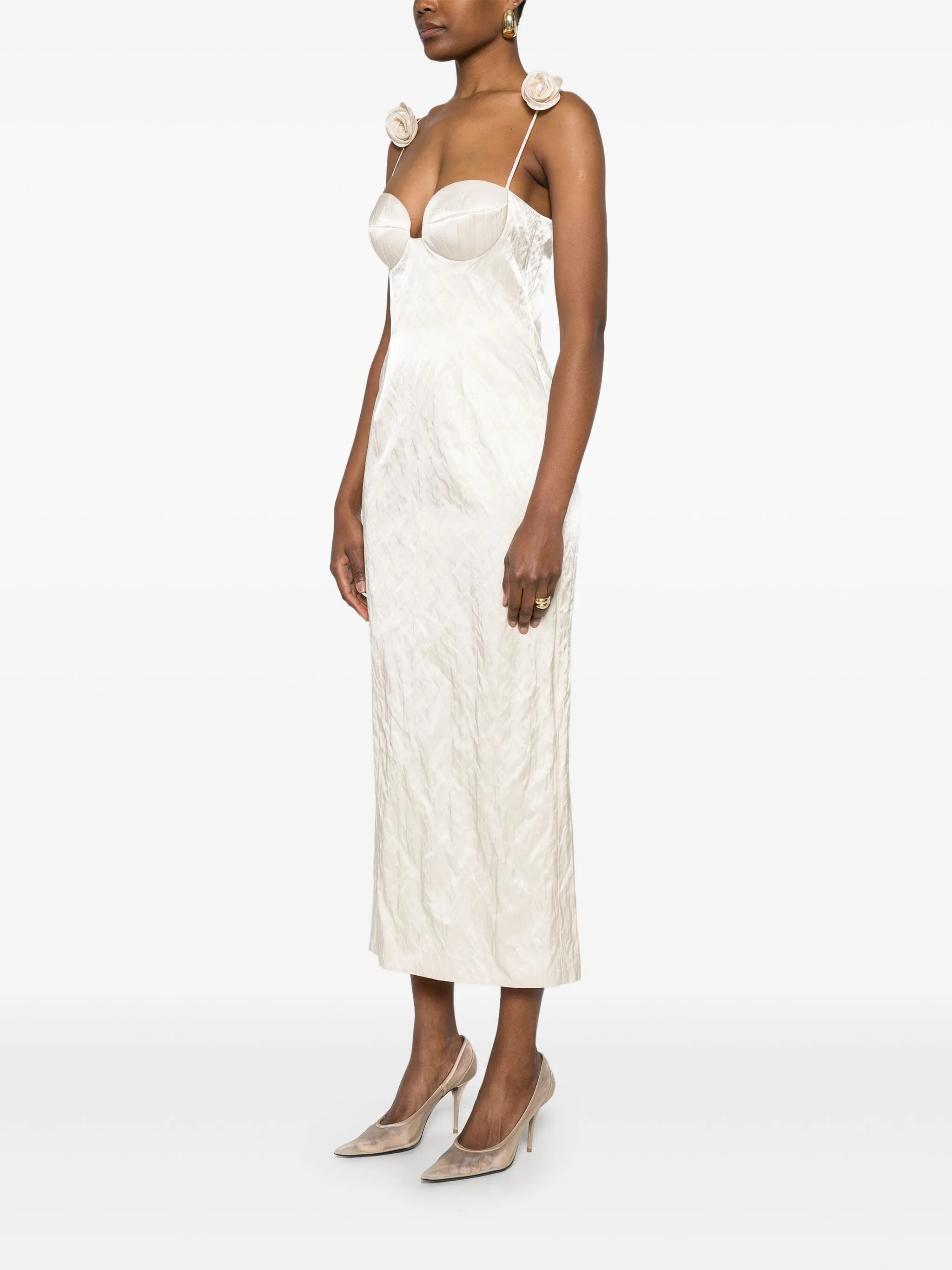 Rosette midi dress