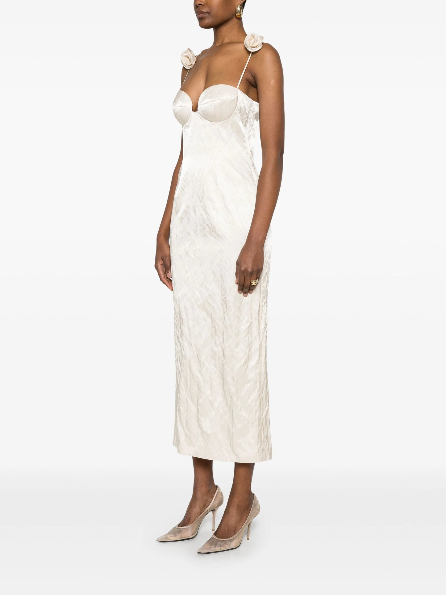 Rosette midi dress