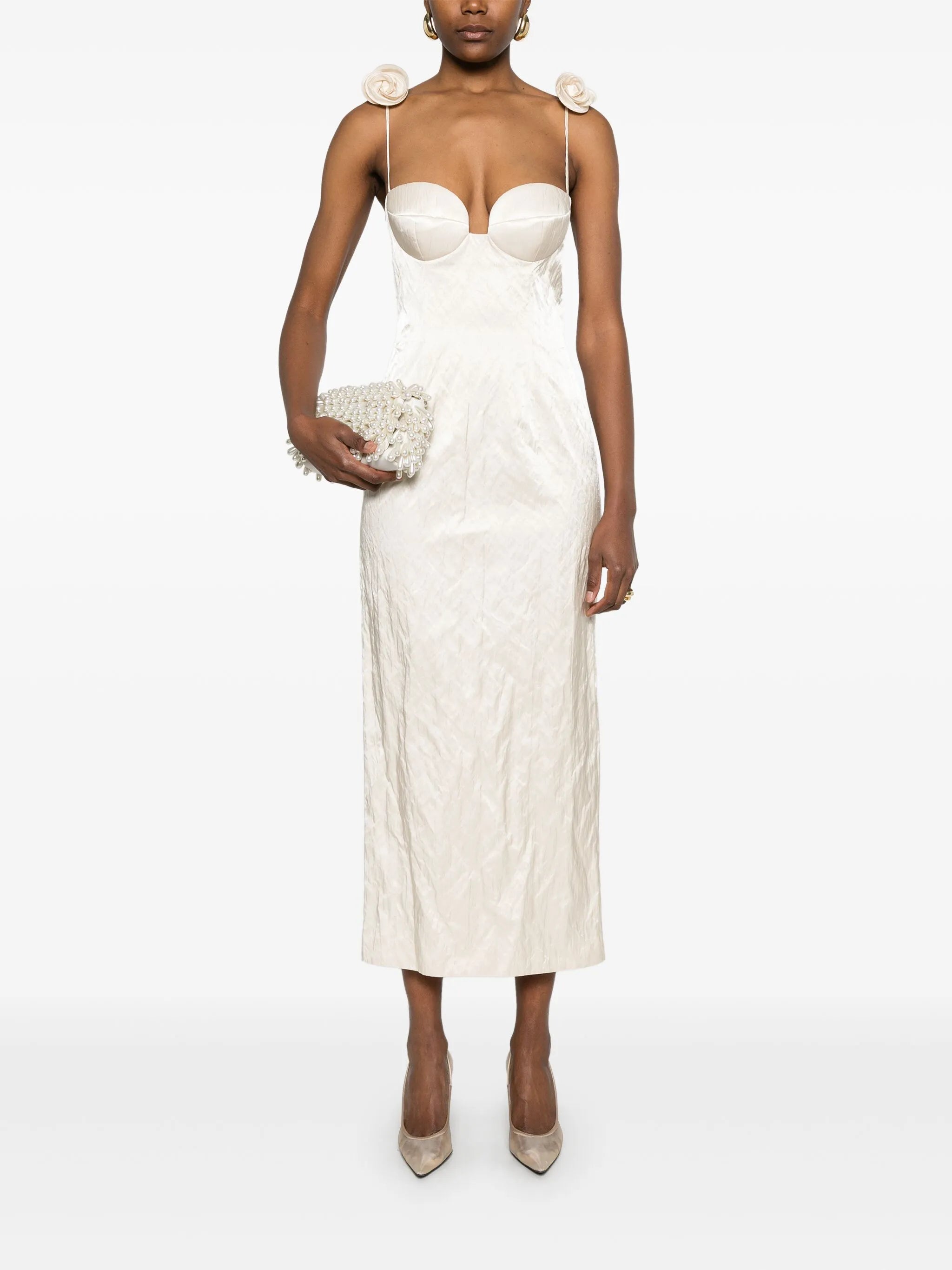 Rosette midi dress