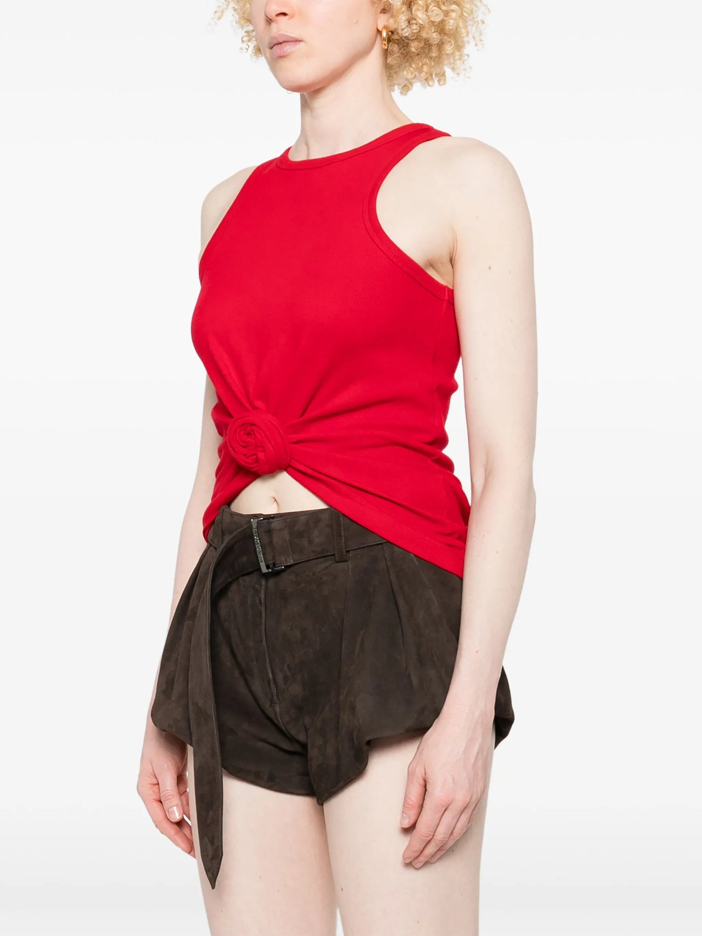rose knot tank top