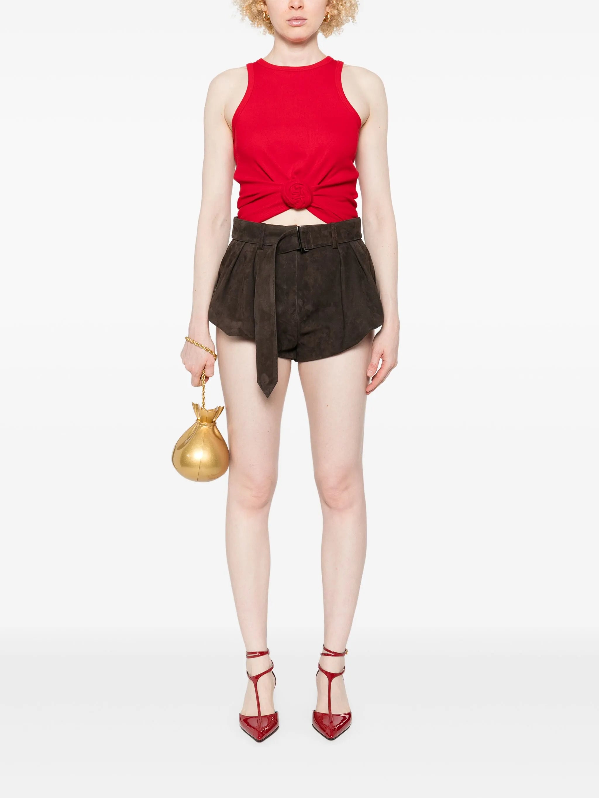 rose knot tank top