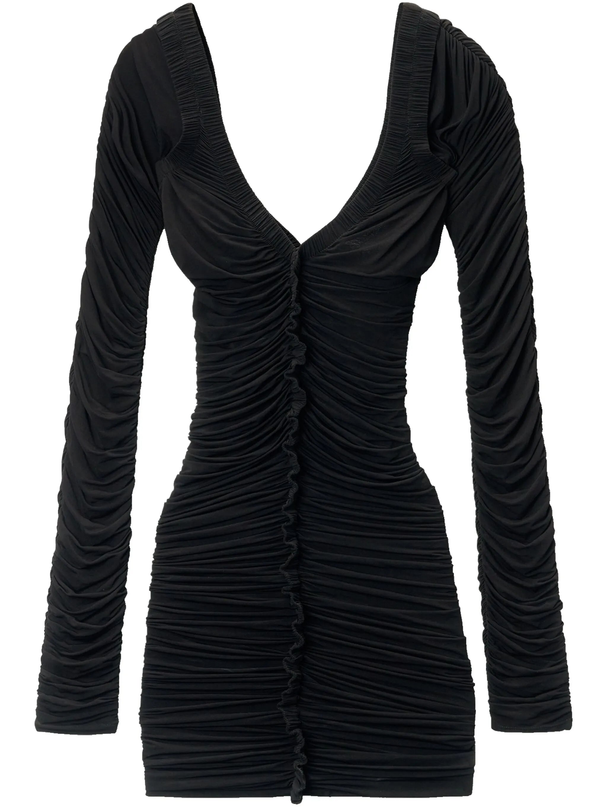 ruched mini dress