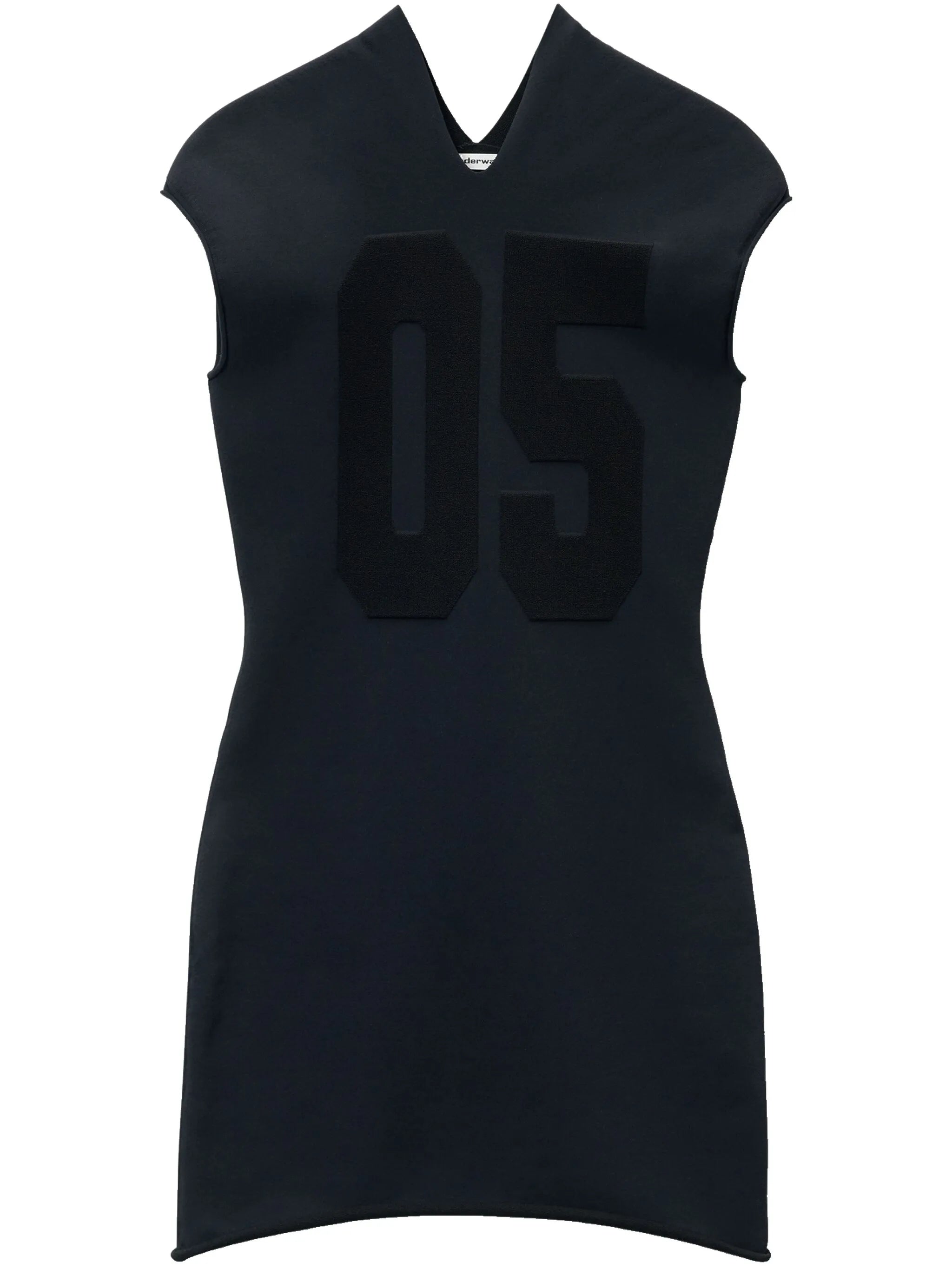 jacquard logo mini dress