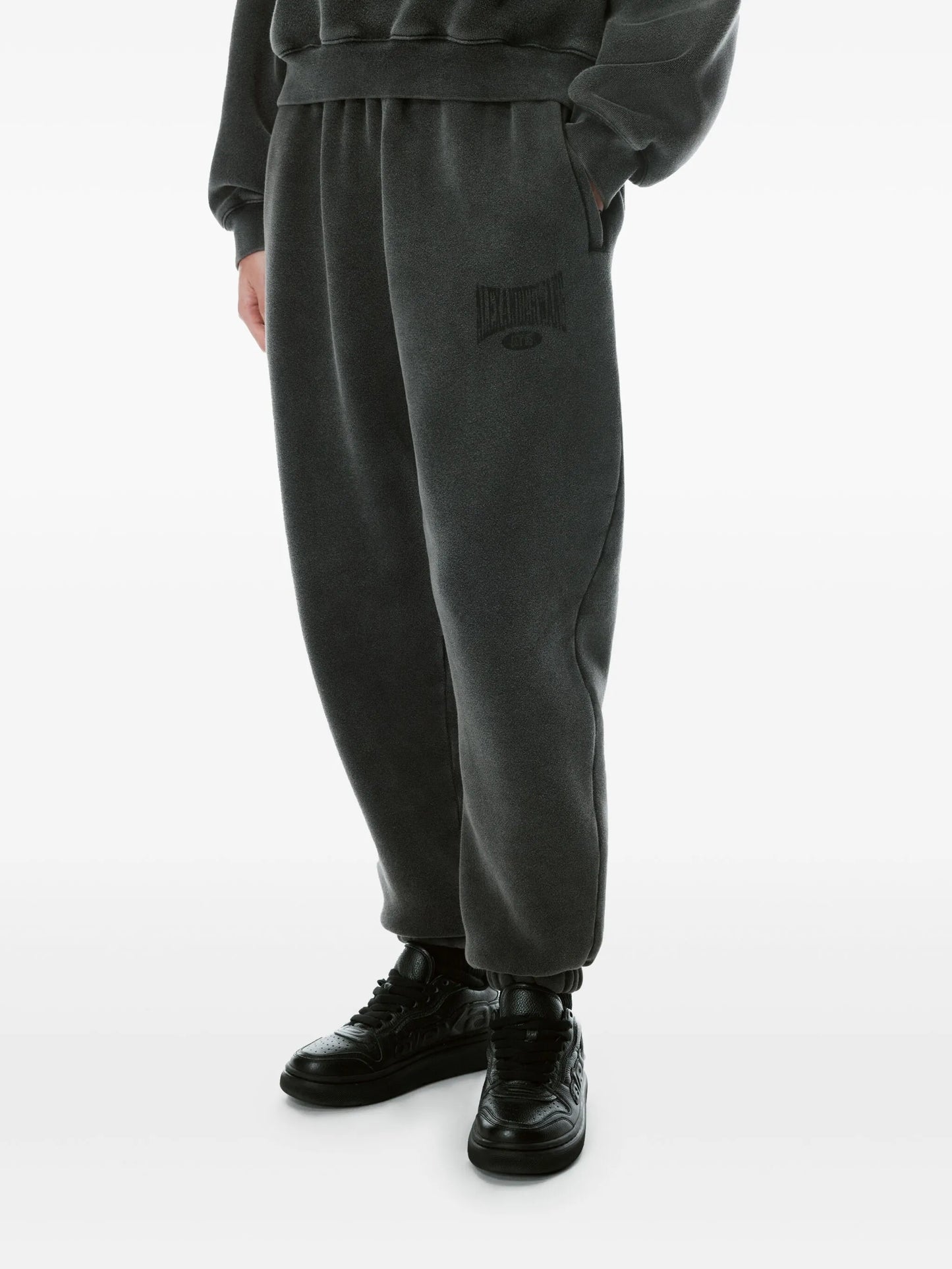 graphic track pants