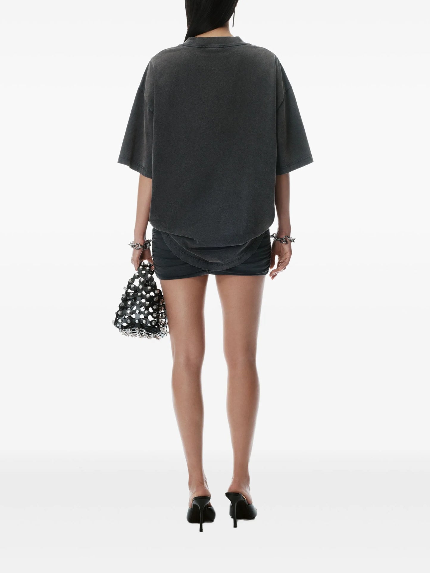 ruched t-shirt dress