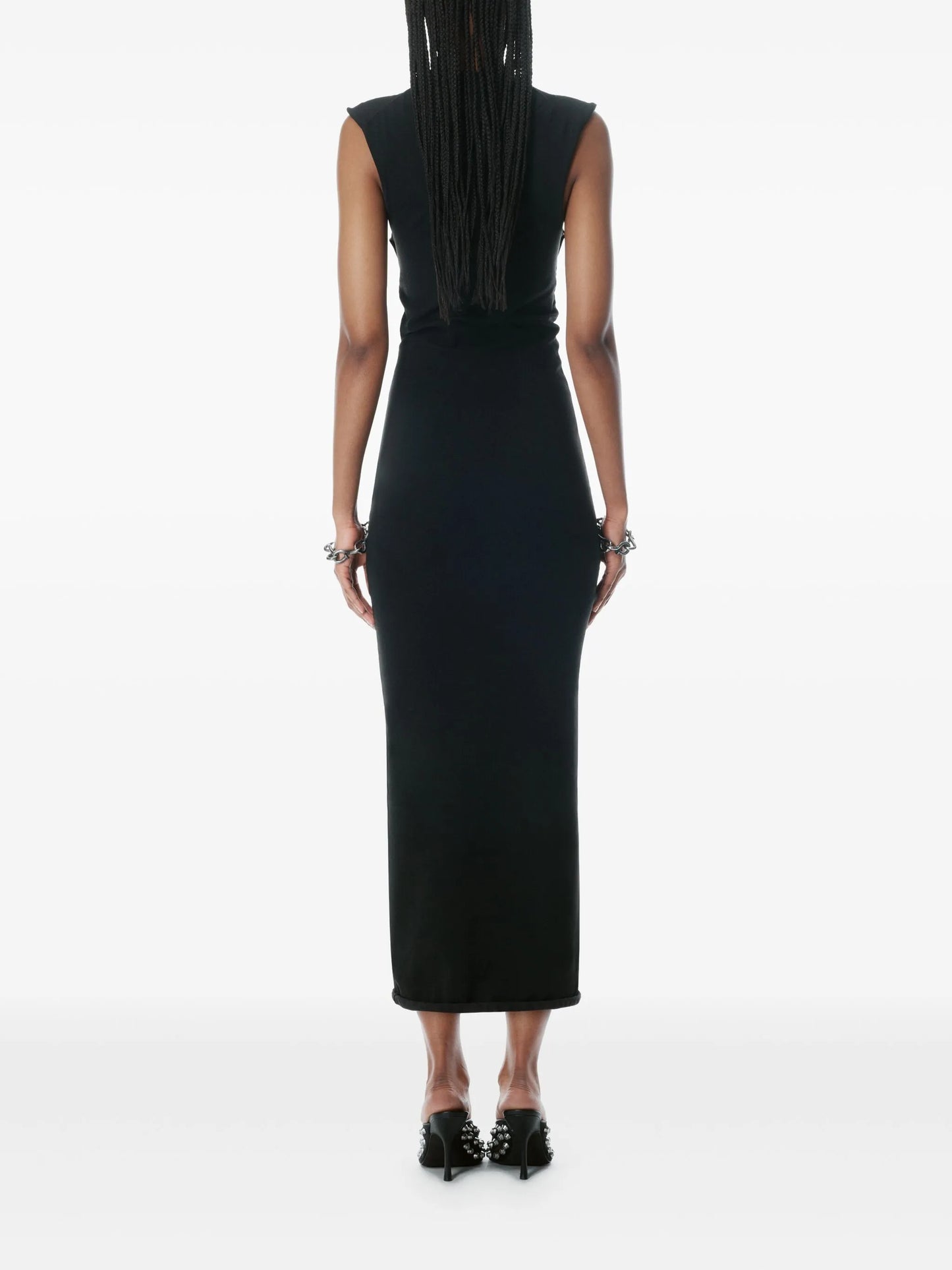 knotted midi dress