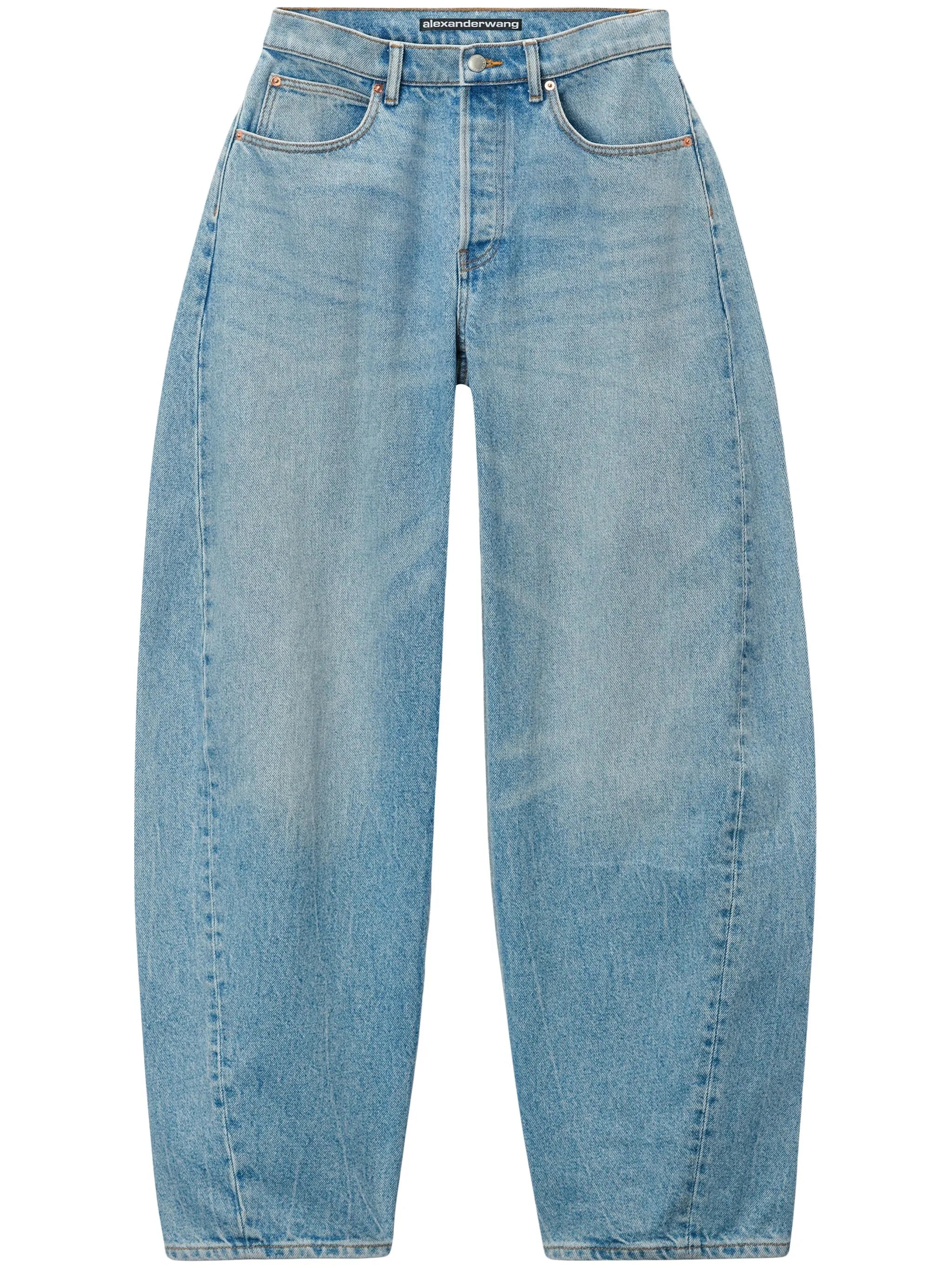 graphic-print jeans
