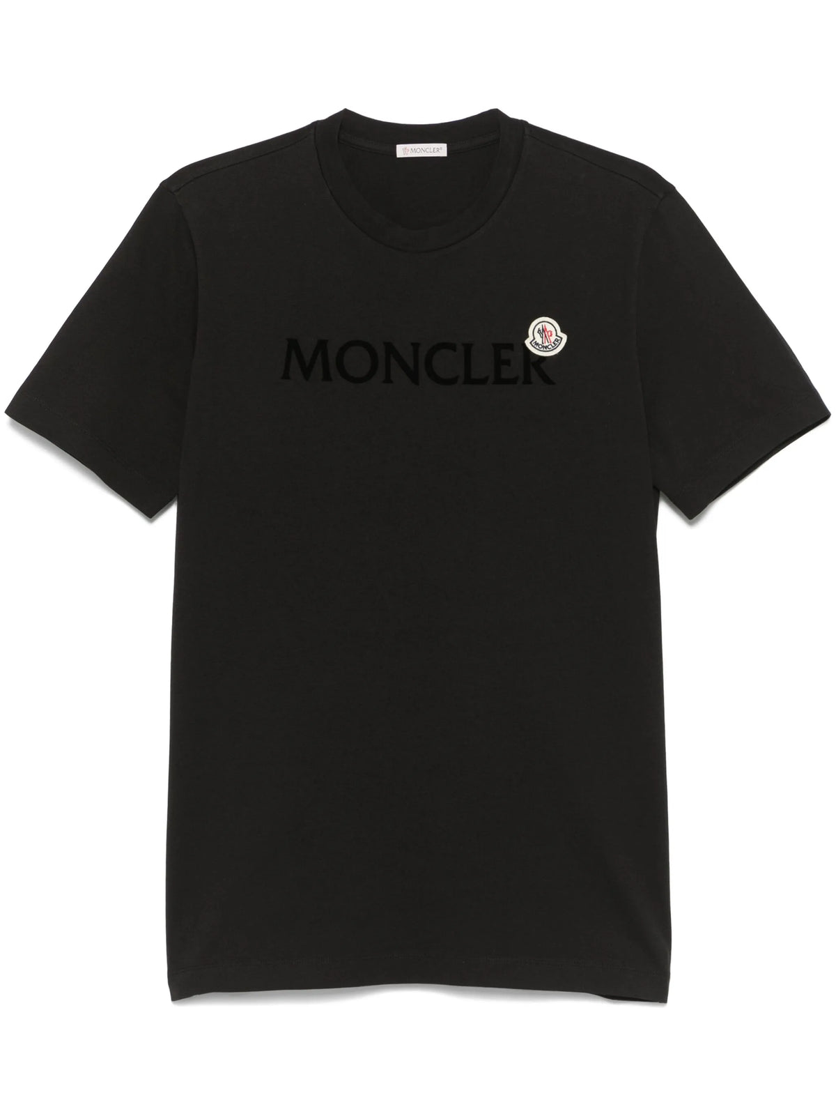 flocked-logo cotton T-shirt