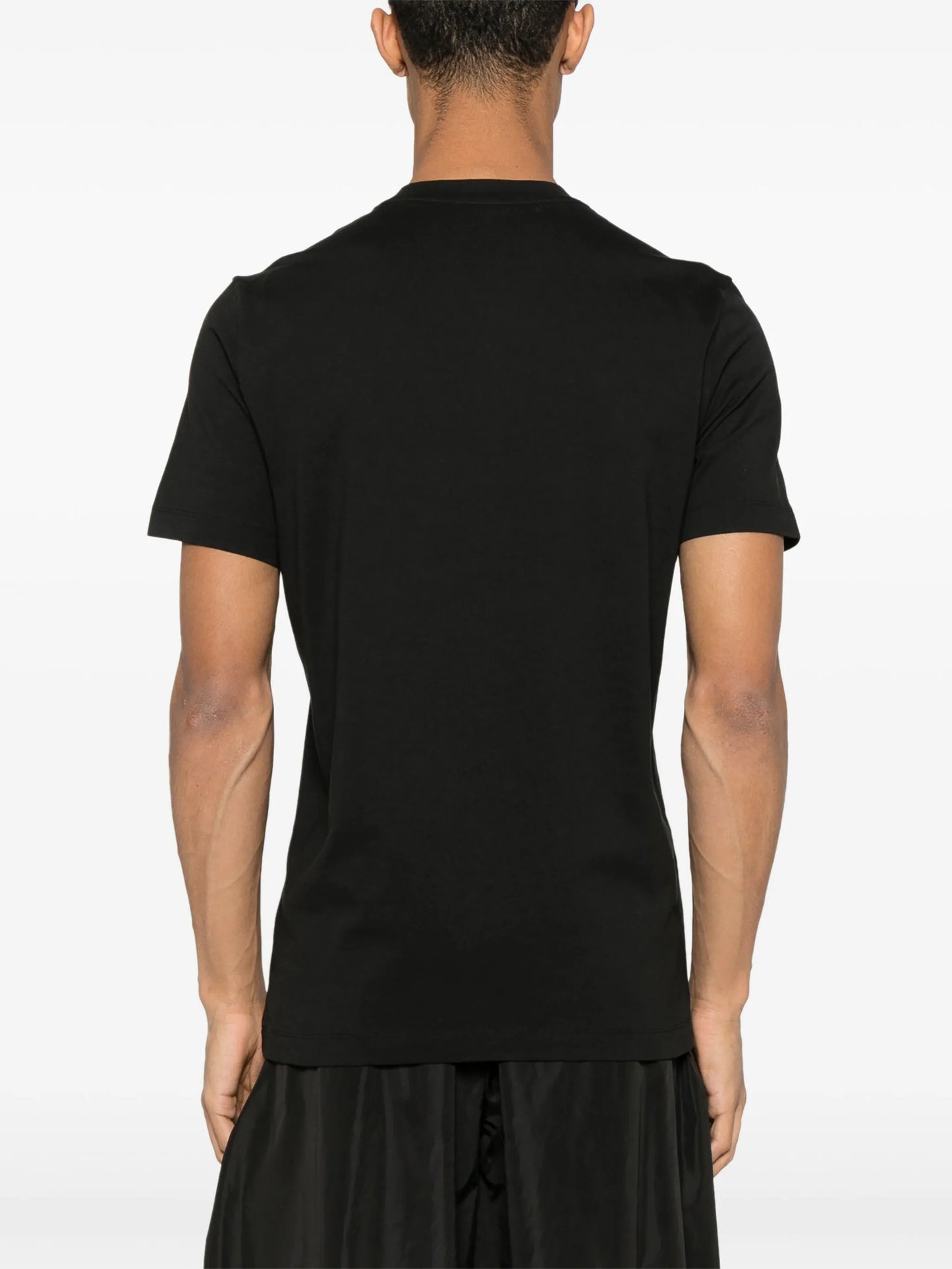 flocked-logo cotton T-shirt