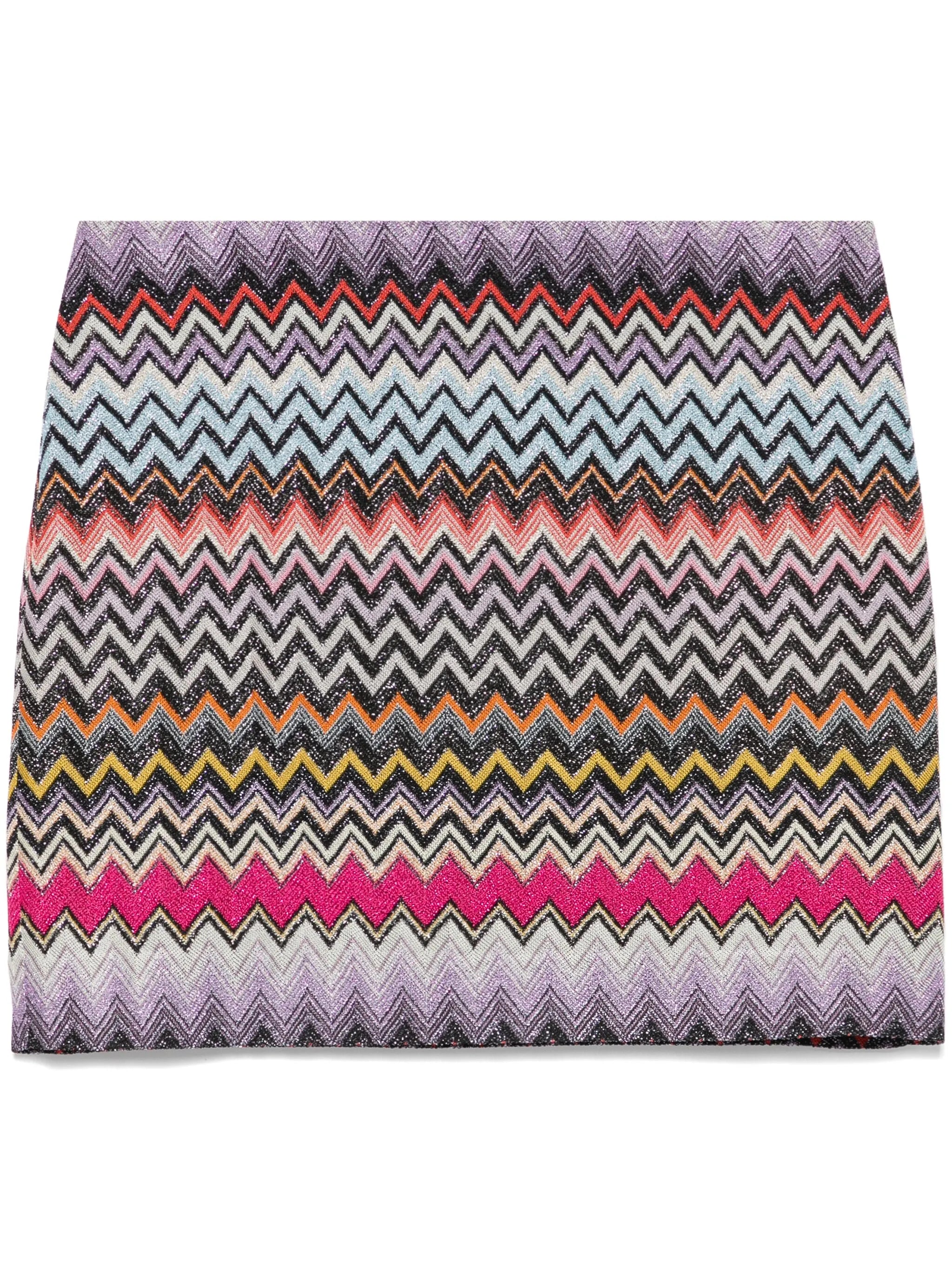 zigzag-woven mini skirt