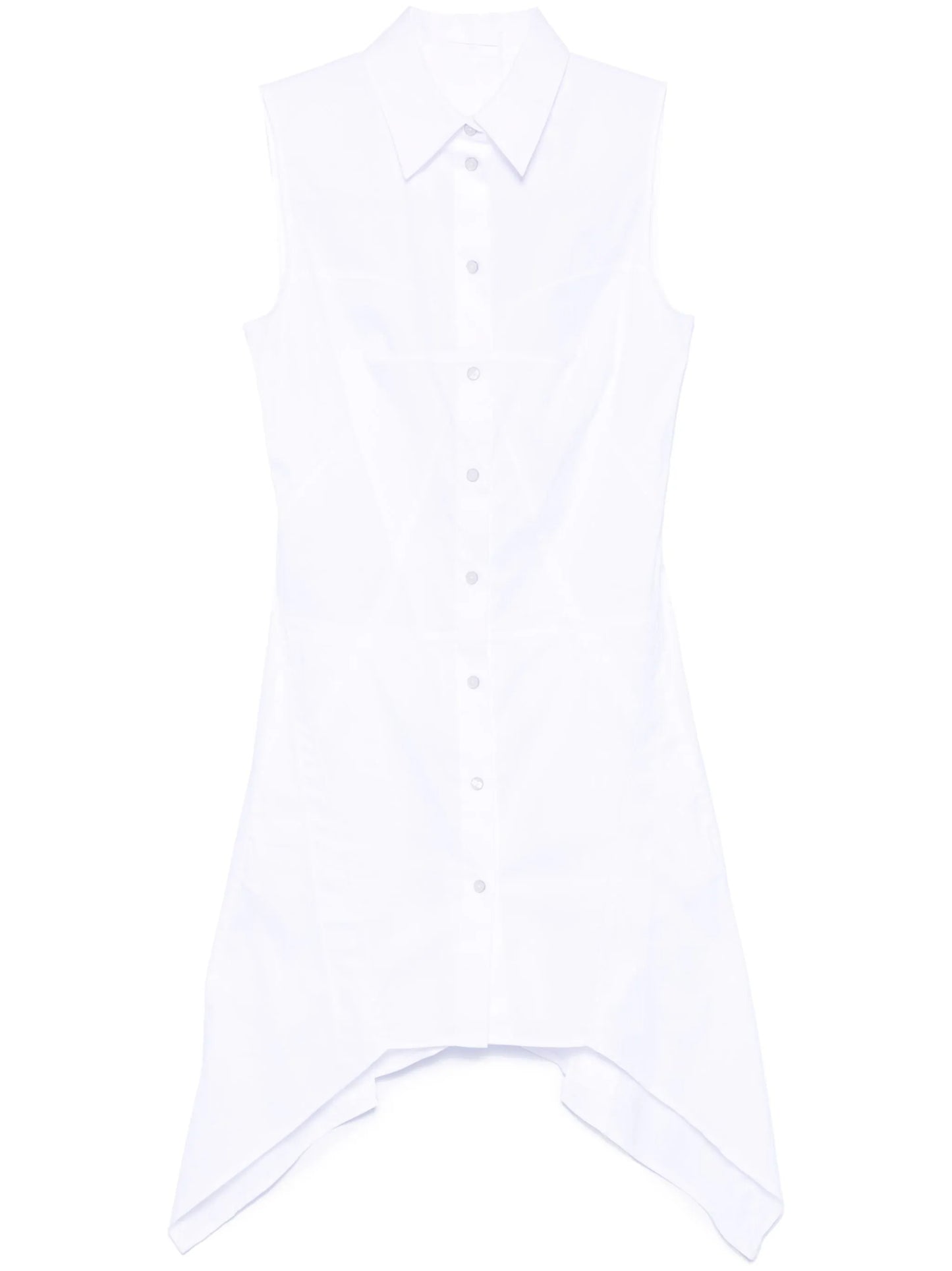 bustier-detail sleeveless mini dress