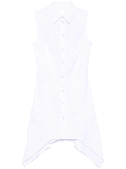 bustier-detail sleeveless mini dress