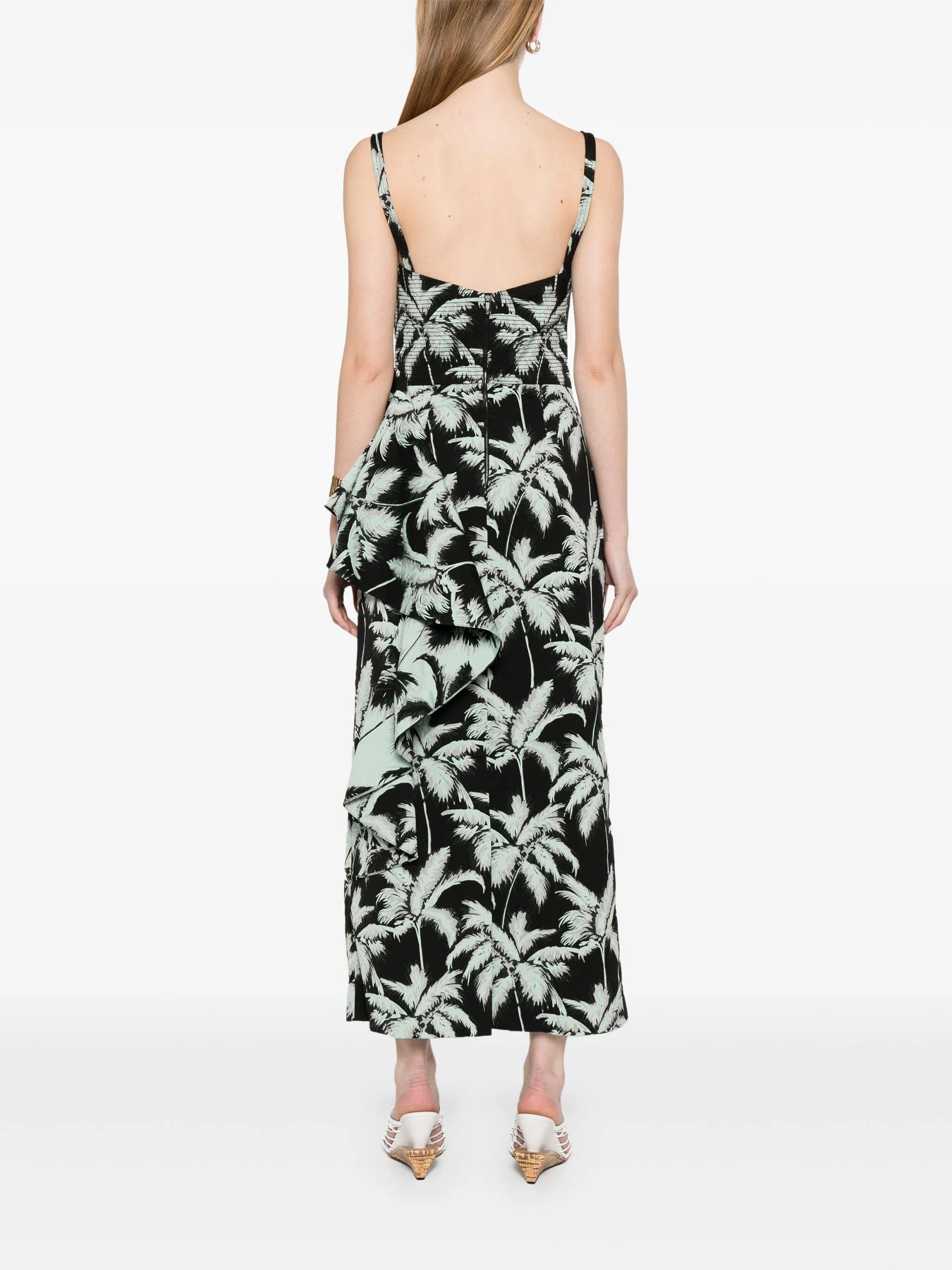 threaded palms midi dress