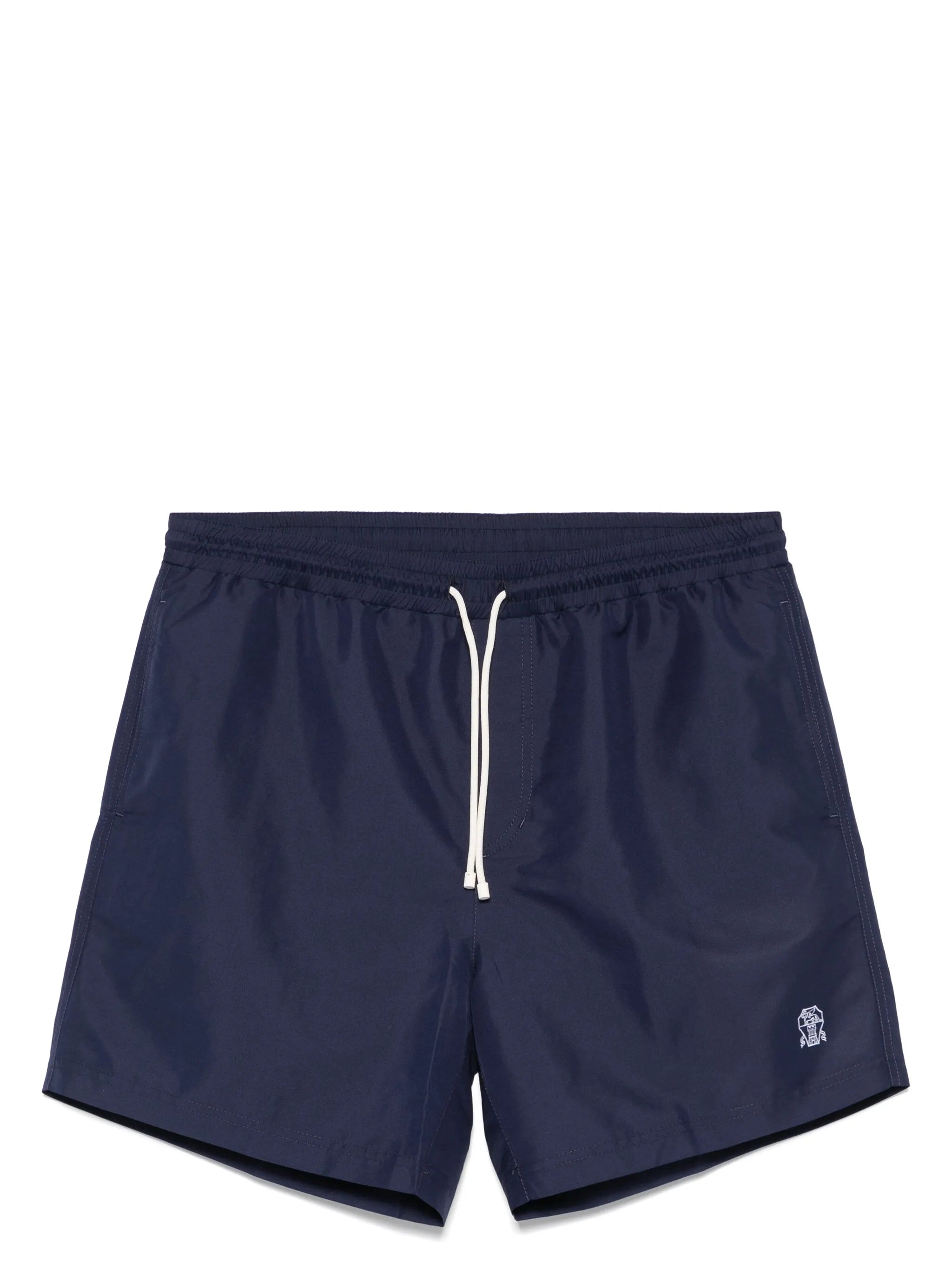 logo-embroidered swim shorts