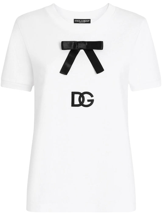 bow-detail T-shirt