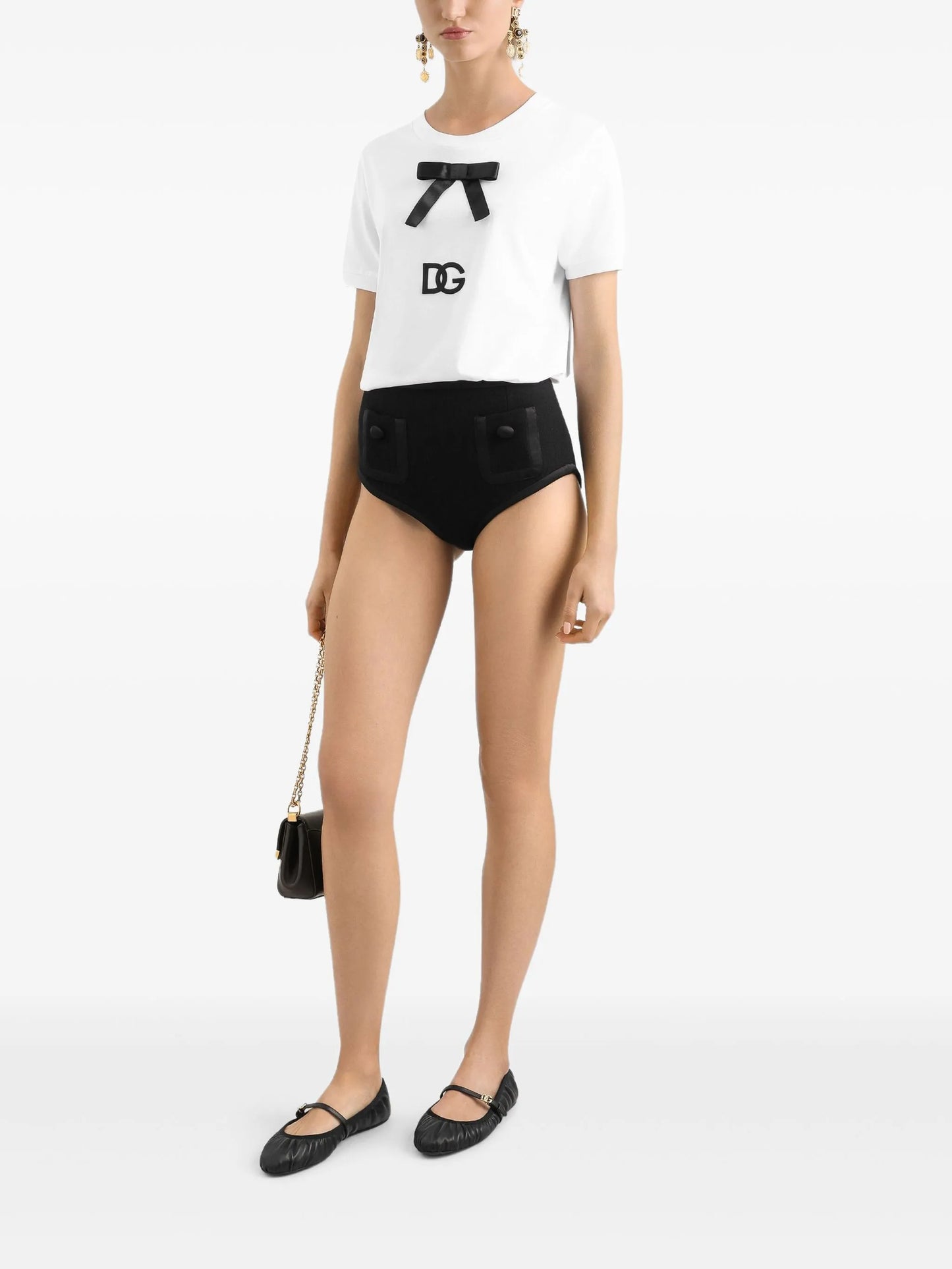 bow-detail T-shirt