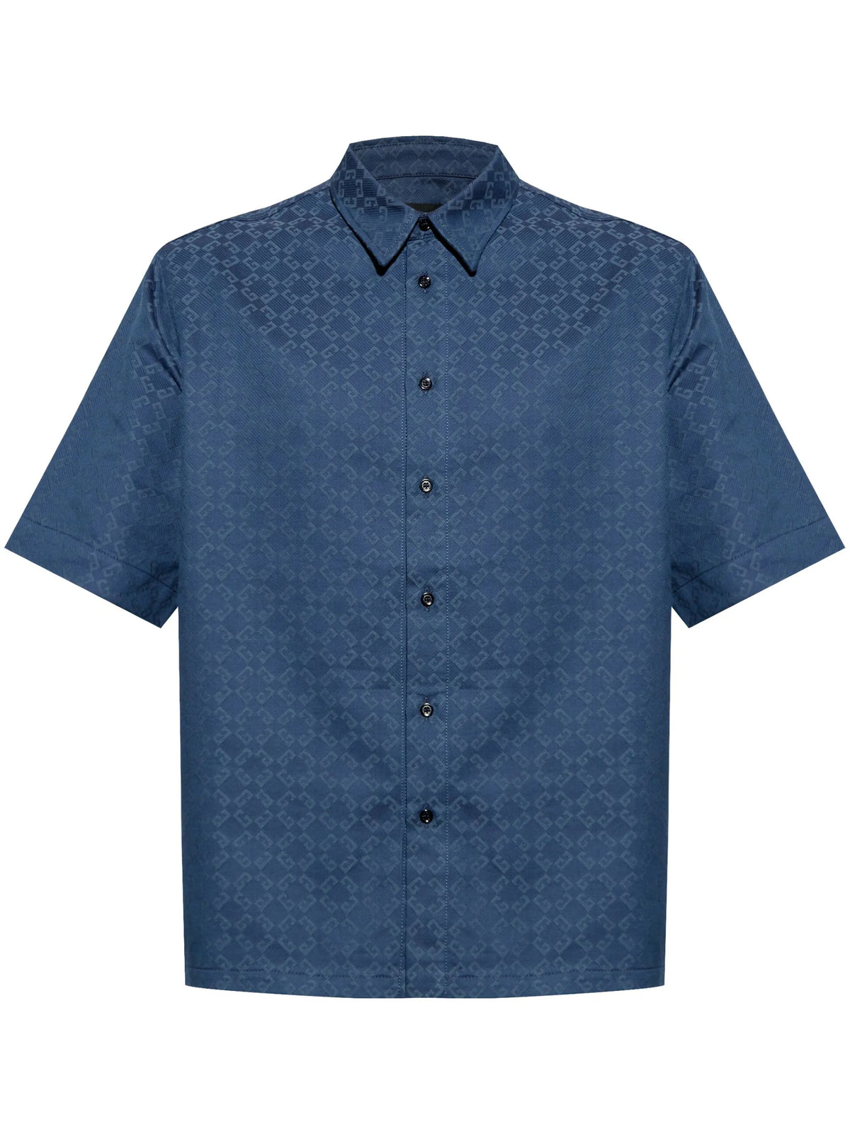 shirt in shiny monogram 72 denim
