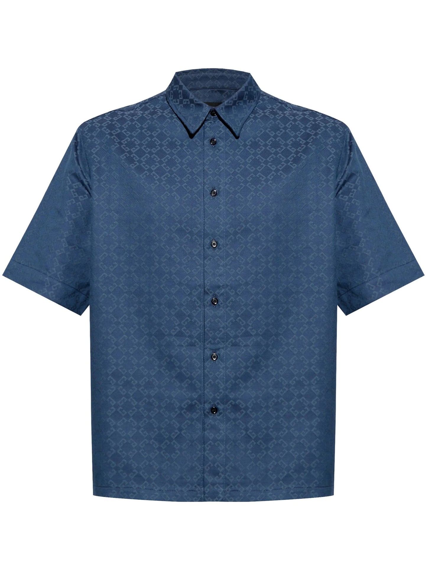monogram-pattern shirt