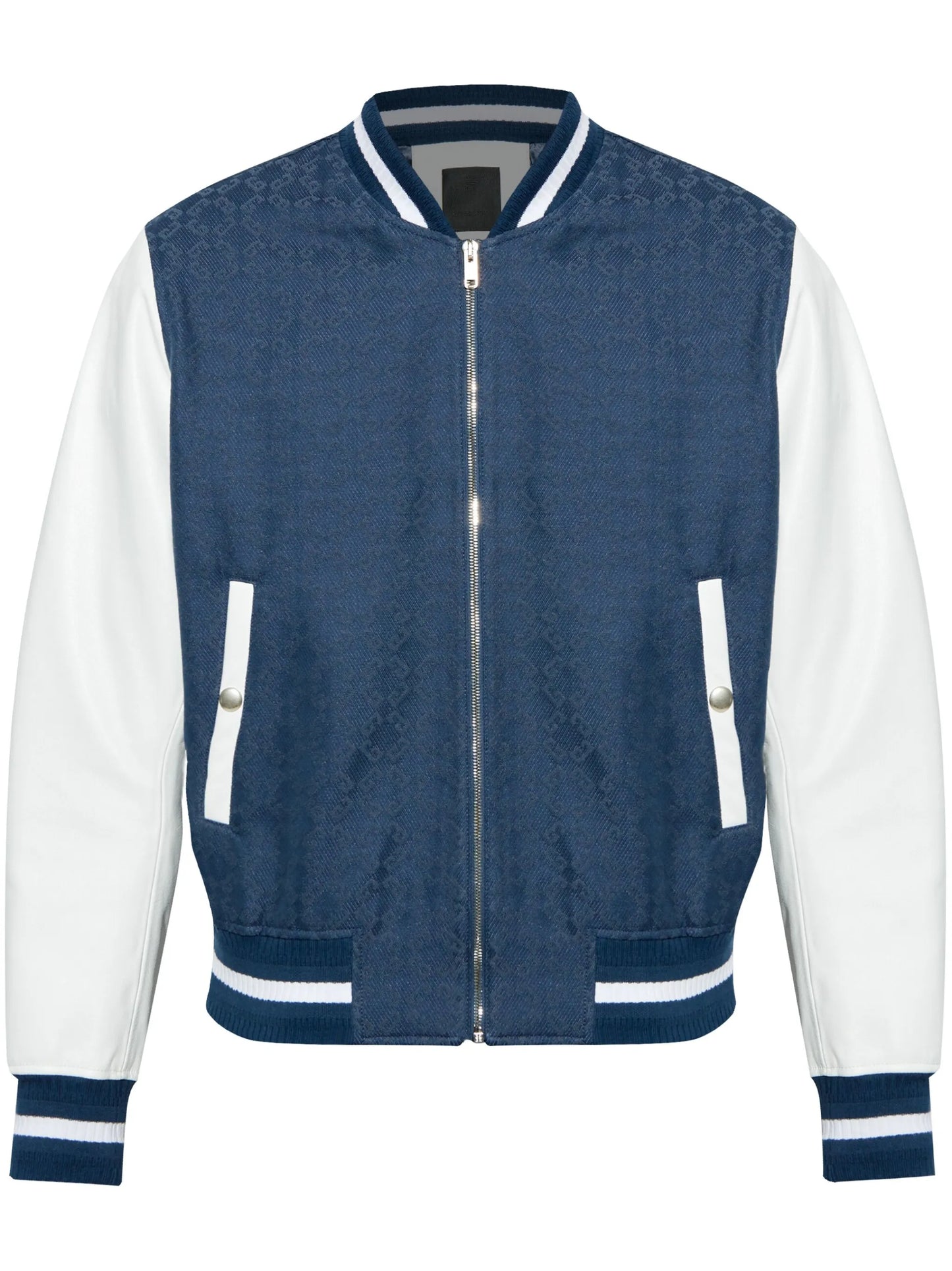 monogram-jacquard bomber jacket