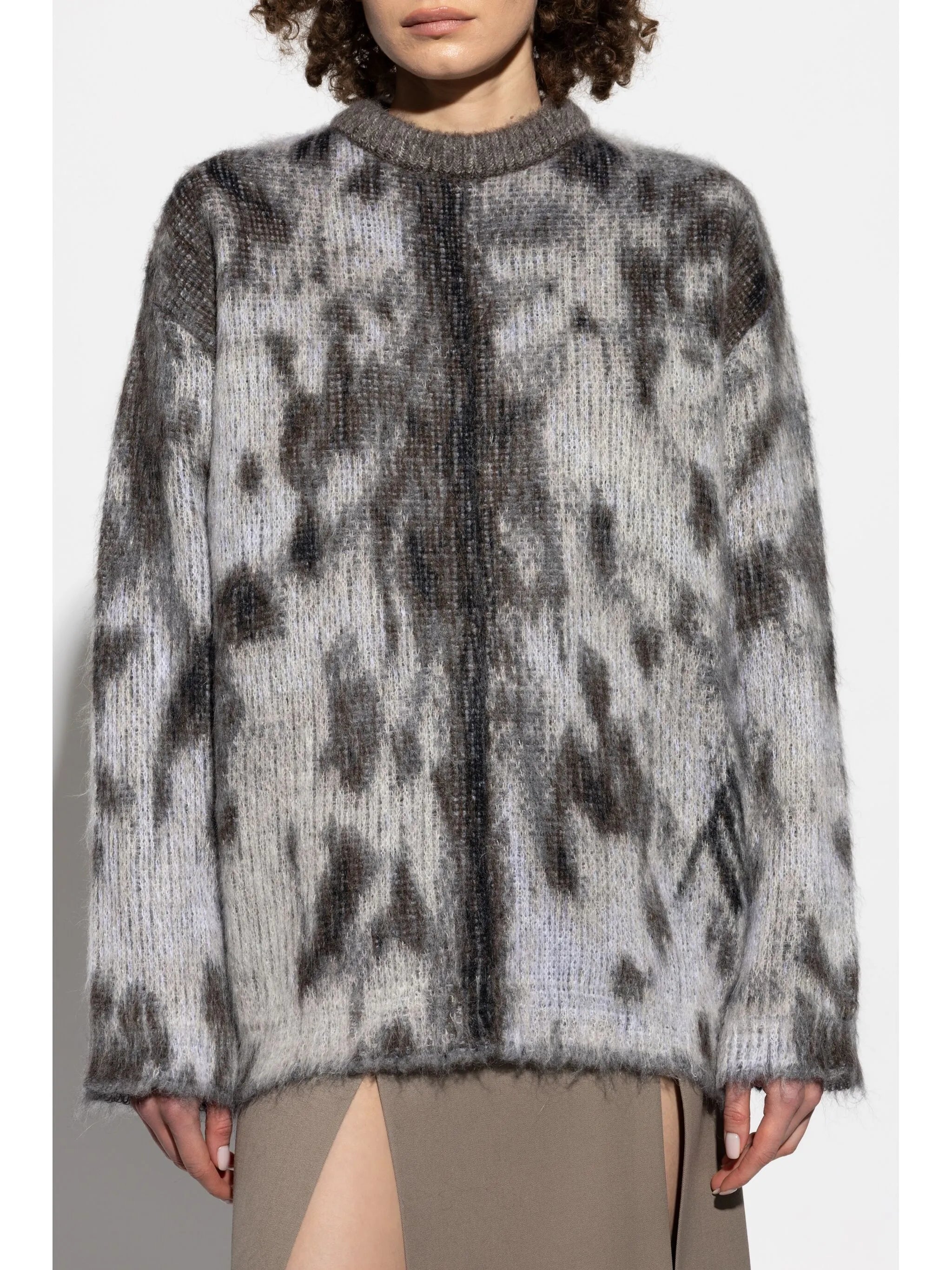 jacquard-knit sweater