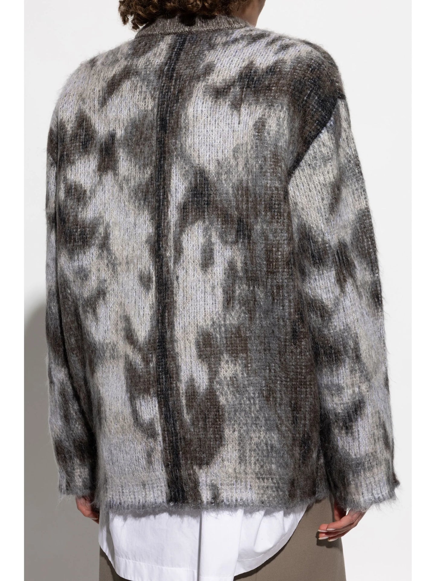 jacquard-knit sweater