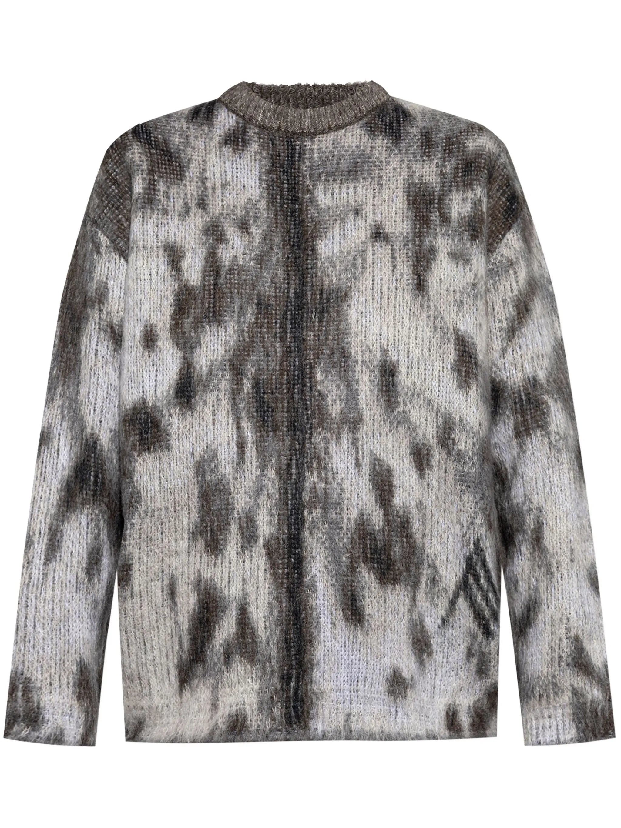 jacquard-knit sweater