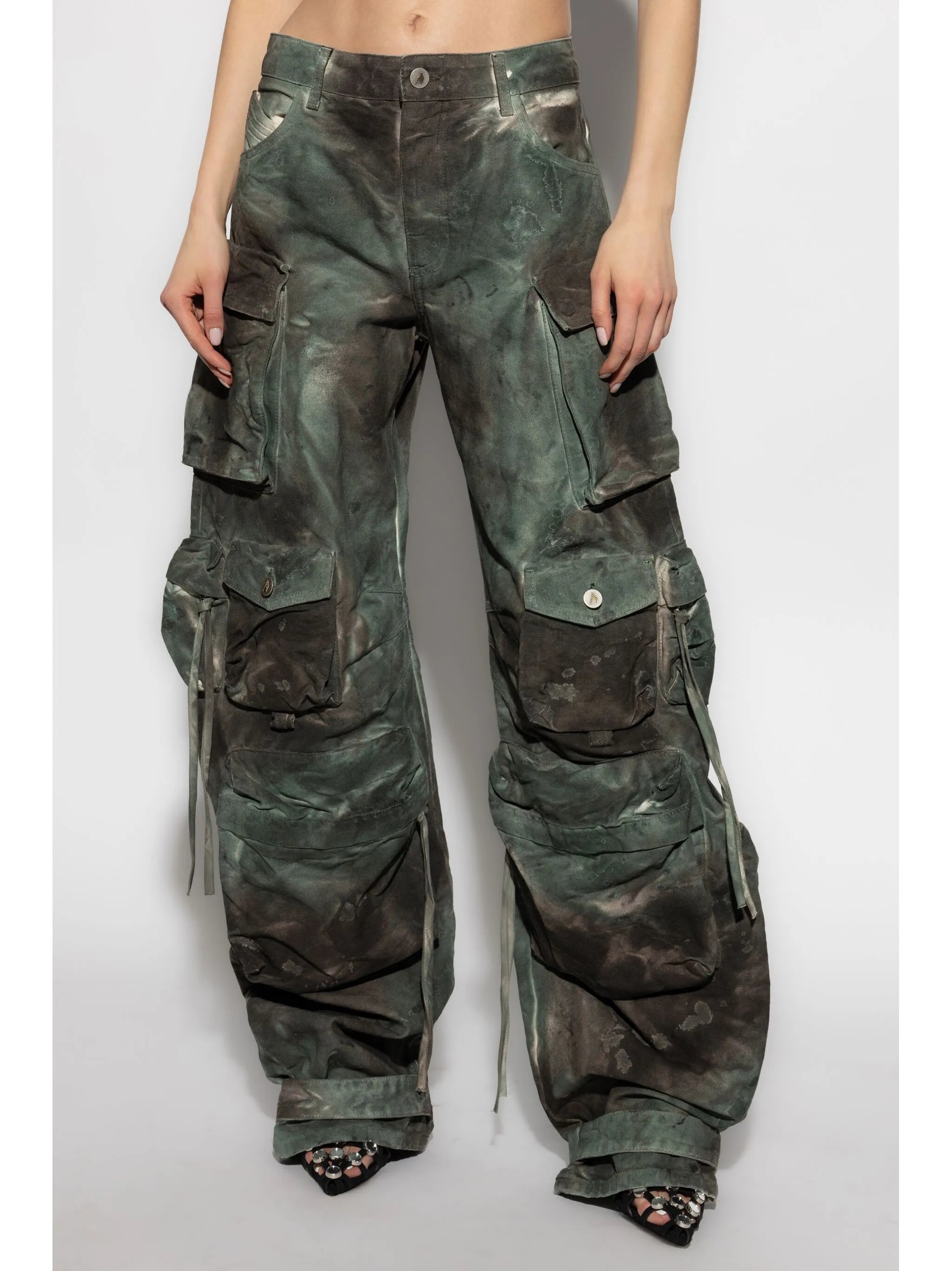patterned cargo pants